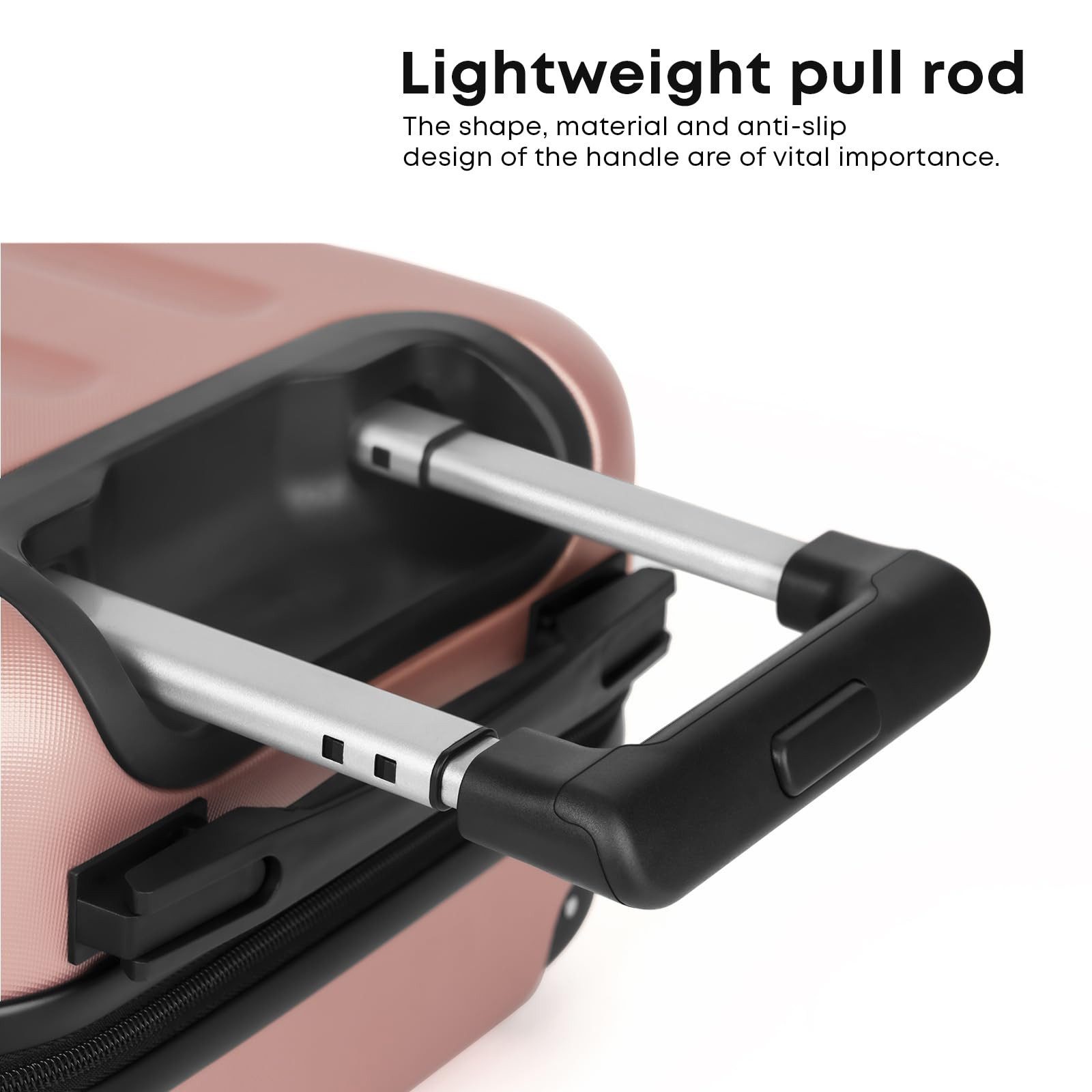 yonsly Hartschalen-Trolley Rollkoffer Trolley Reisekoffer Handgepäck Leichter Rollkoffer, 4 Rollen, Robuster Reisebegleiter aus ABS-Hartschale, Geschäftsreisekoffer