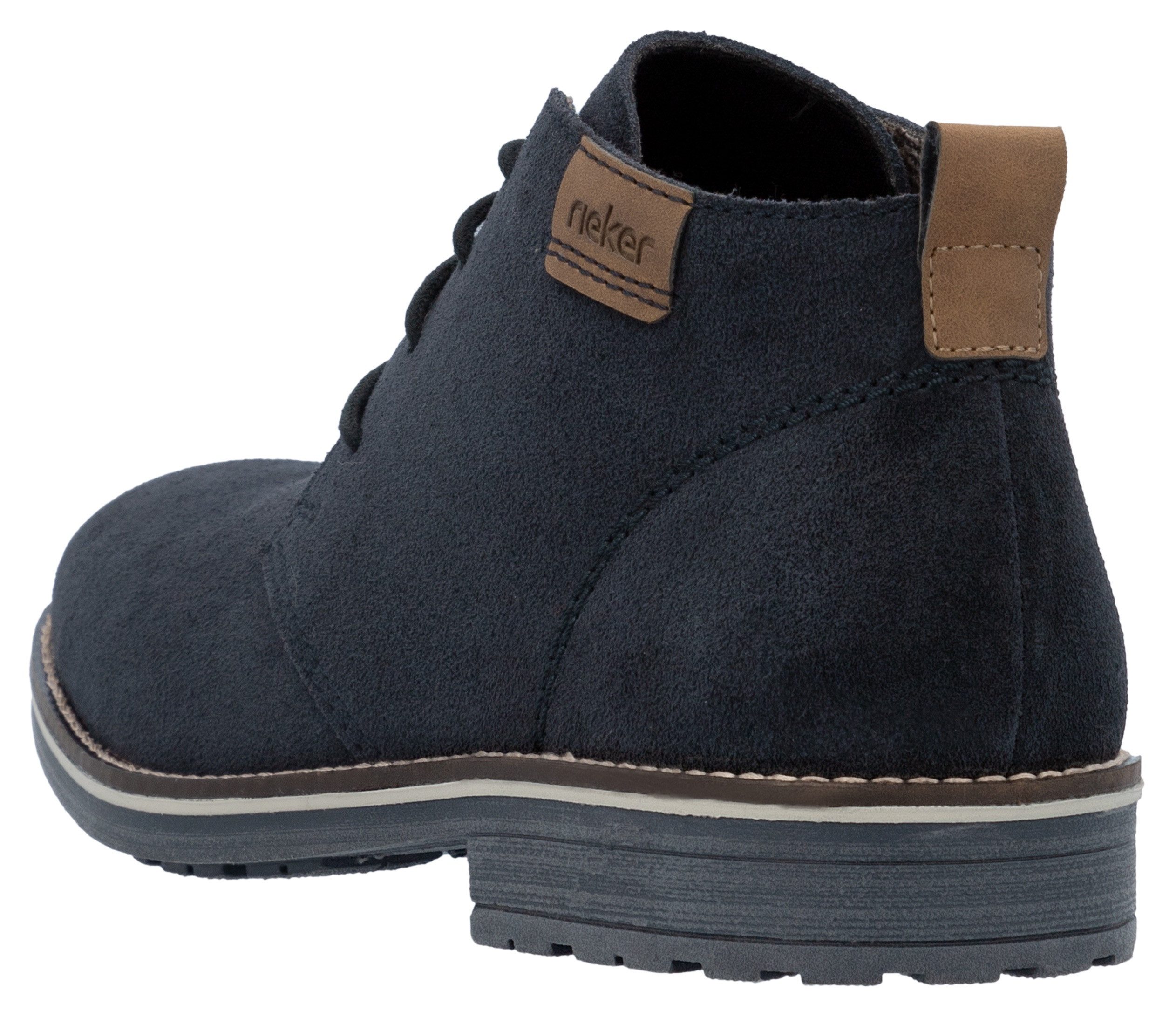 Rieker Schnürstiefelette mit kariertem Innenfutter günstig online kaufen