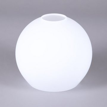Home4Living Lampenschirm Kugelglas KL4051 opal weiß glänzend d=160/103/48mm f. E27, Dekorativ