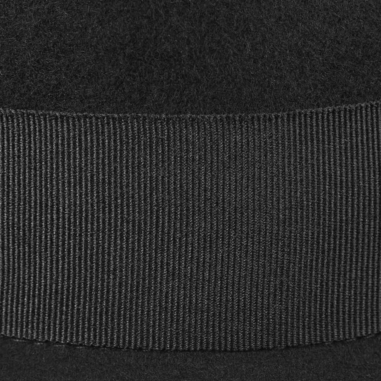 schwarz Fedora Trilby mit Ripsband (1-St) Lierys