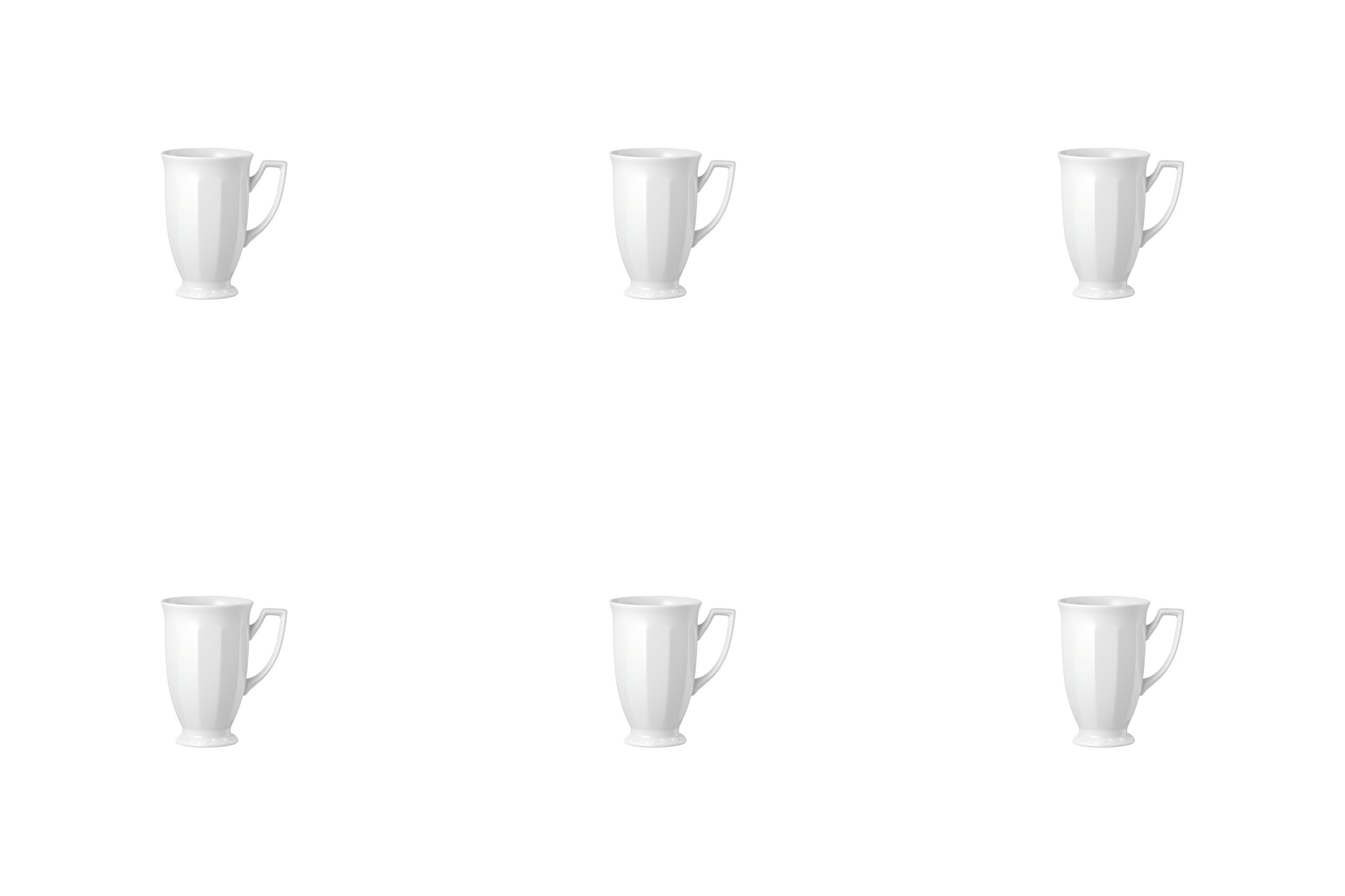 Rosenthal Becher Schokobecher - Rosenthal Maria Weiss, Porzellan, Lebensmittelkontaktsicher + Mikrowellengeeignet + Spülmaschinenfest