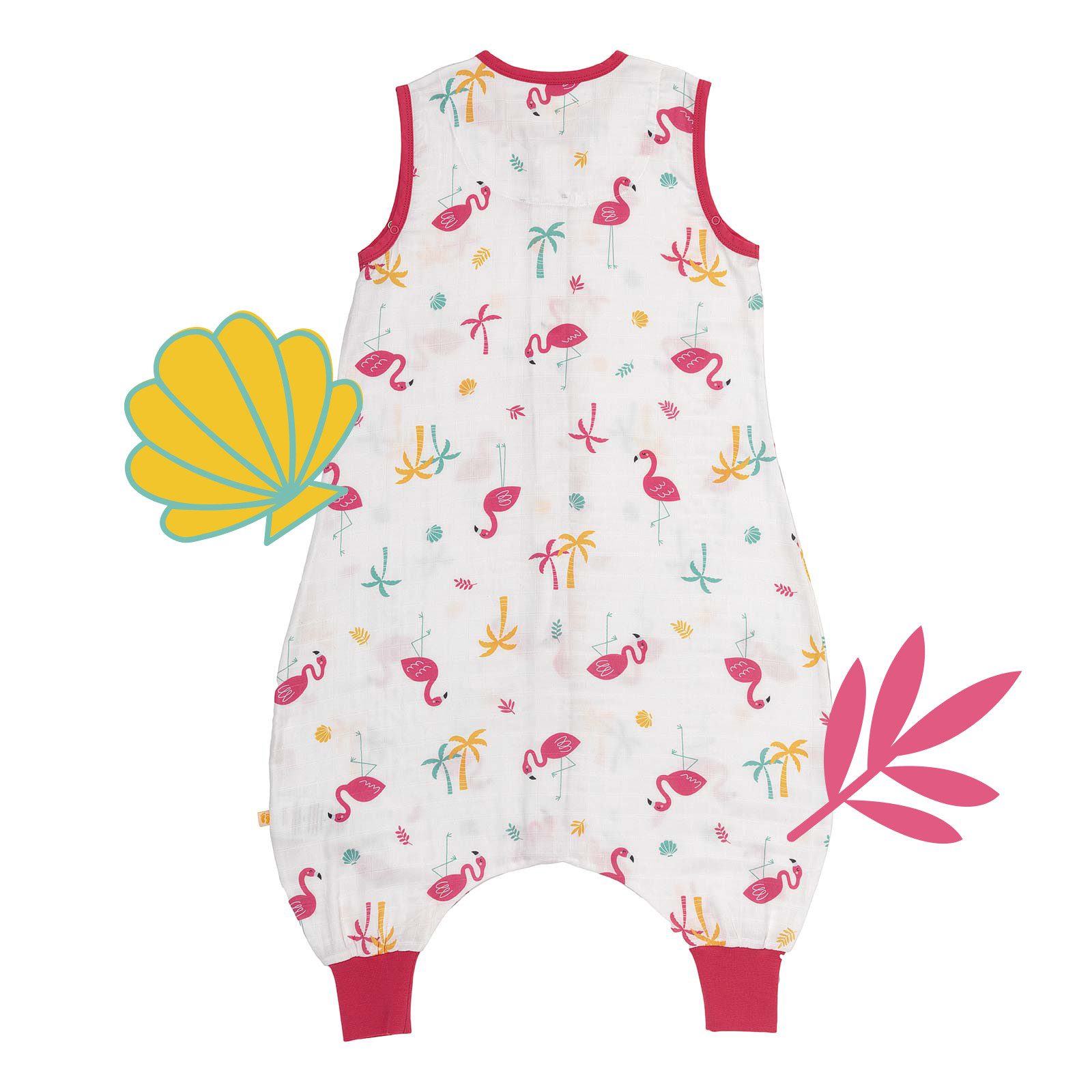 Schlummersack Kinderschlafsack Musselin Schlafsack mit Füßen, 0.5 Tog OEKO-TEX zertifiziert