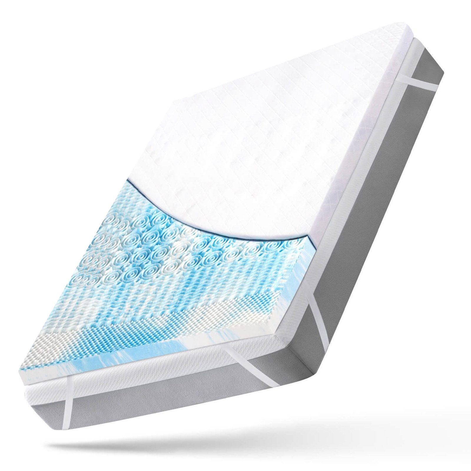 Wenta, Topper Gel-Memory-Schaum, 5-Zonen-Druckentlastung, 5 cm hoch, Gel To günstig online kaufen