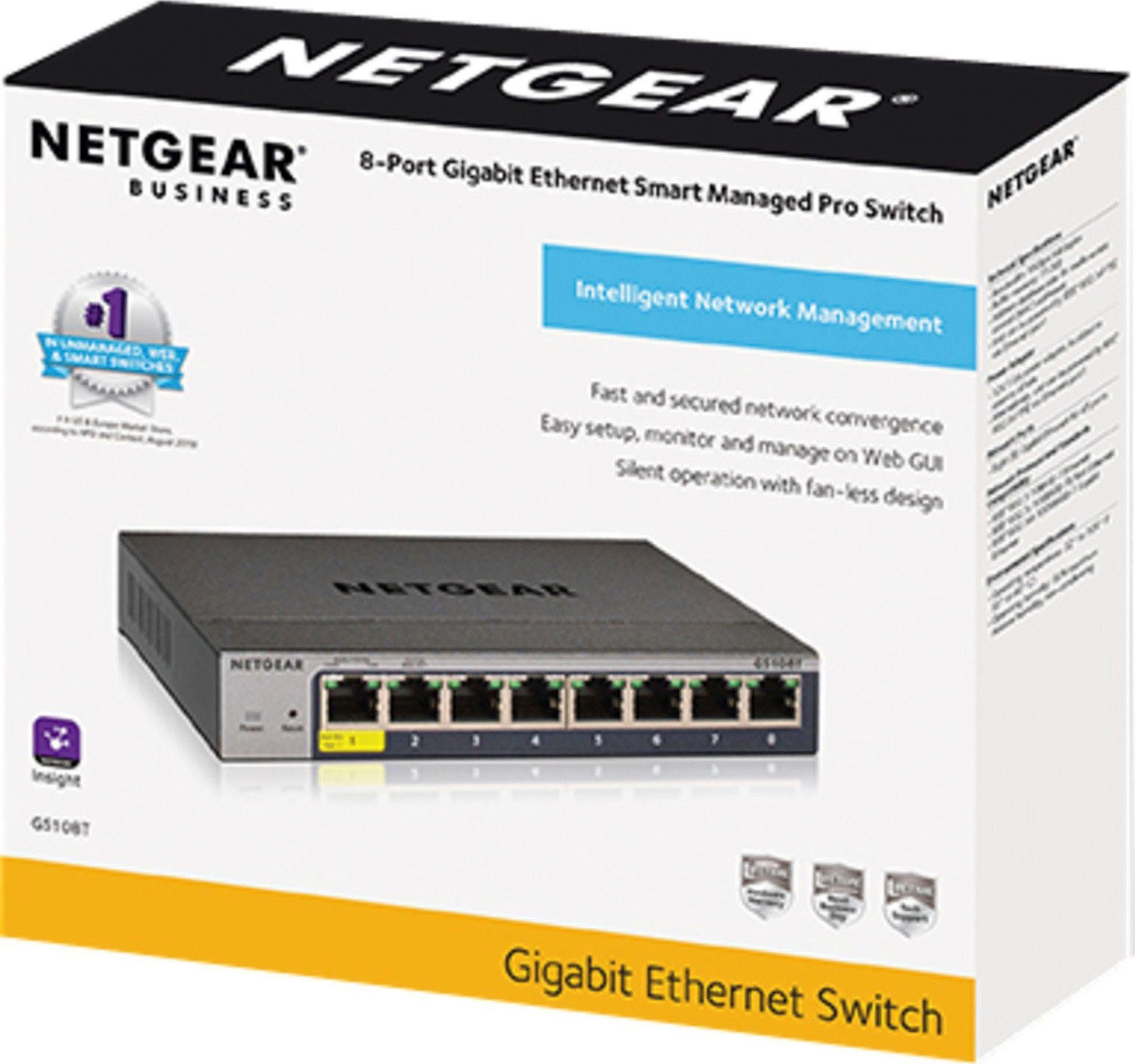 NETGEAR GS108Tv3 Netzwerk-Switch