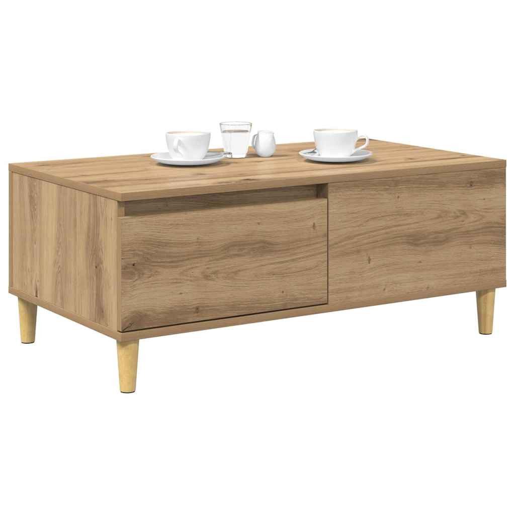 vidaXL Couchtisch 90 x 50 x 35 cm Couchtisch Artisan-Eiche 90x50x35 cm Holzwerkstoff mod
