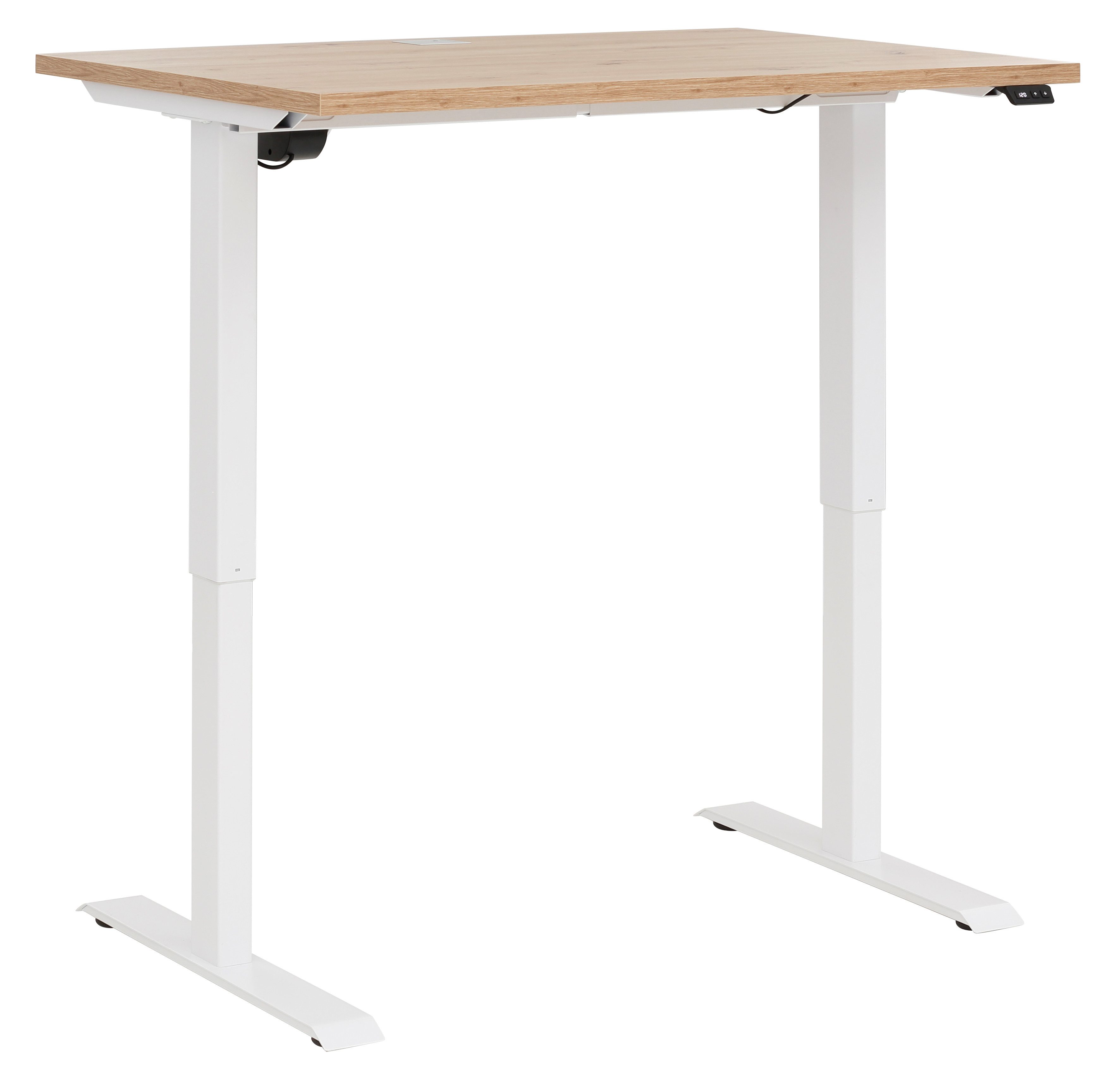 Maja Möbel Kinderschreibtisch mitwachsender elektrischer Schreibtisch edjust (Tisch), Tiefe 72cm, Platte mit kratzfester Beschichtung, hochwertige ABS Kante