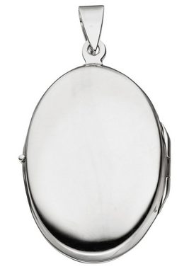 JOBO Medallionanhänger Anhänger Medaillon oval, 925 Silber