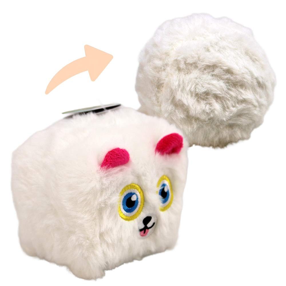 Out of the Blue Tierkuscheltier Plüsch-Katze weiß zum Einrollen - ca. 12 cm, (1-tlg) wendbar