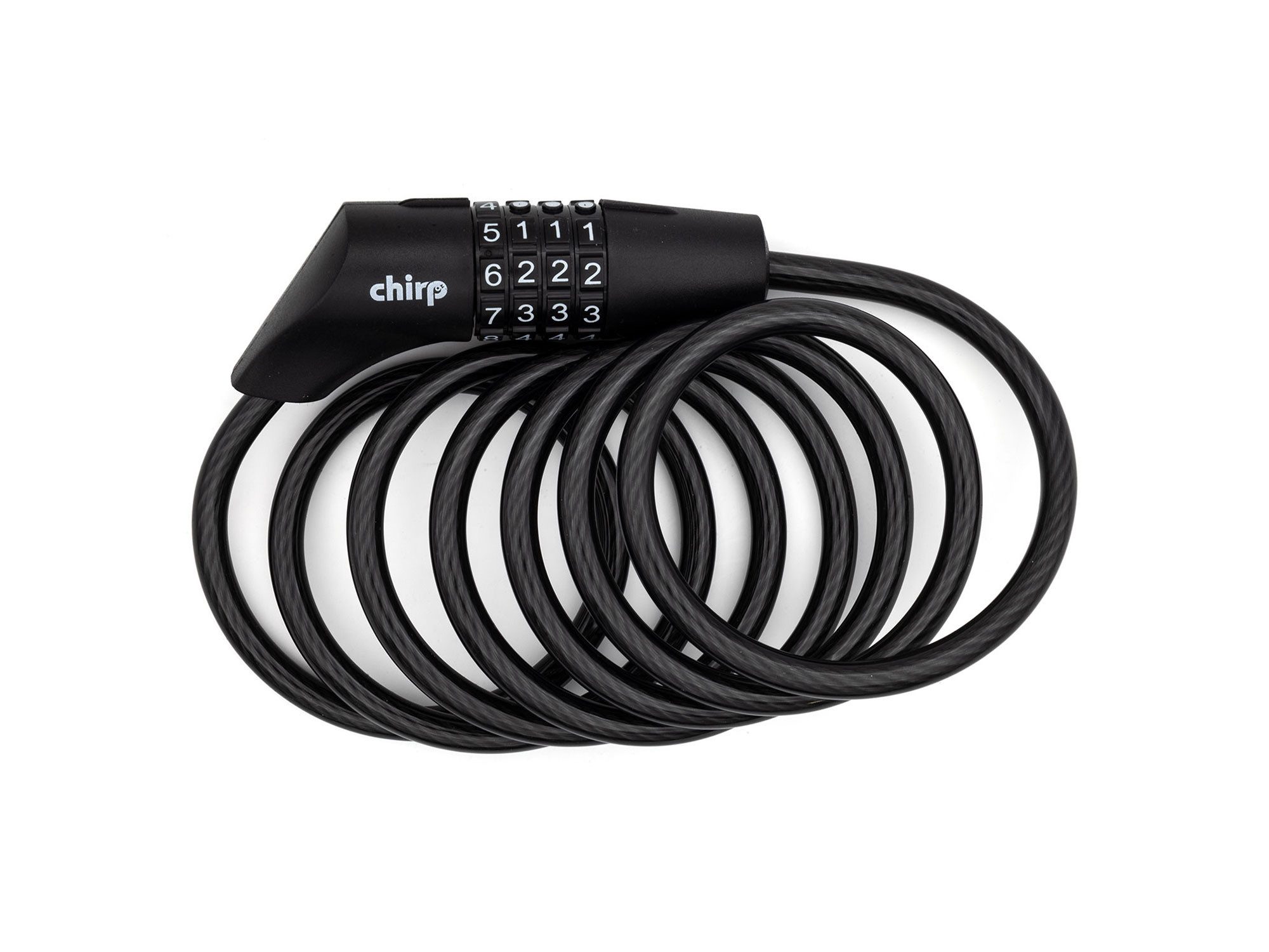 Chirp Kabelschloss CL-180 Kabelschloss CODE, 180 cm schwarz