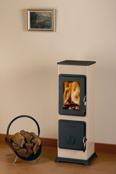 Werkstattofen »bozen«, stahl cappuccino, 5 kw, emaillierter korpus ... Rot küche bozen
