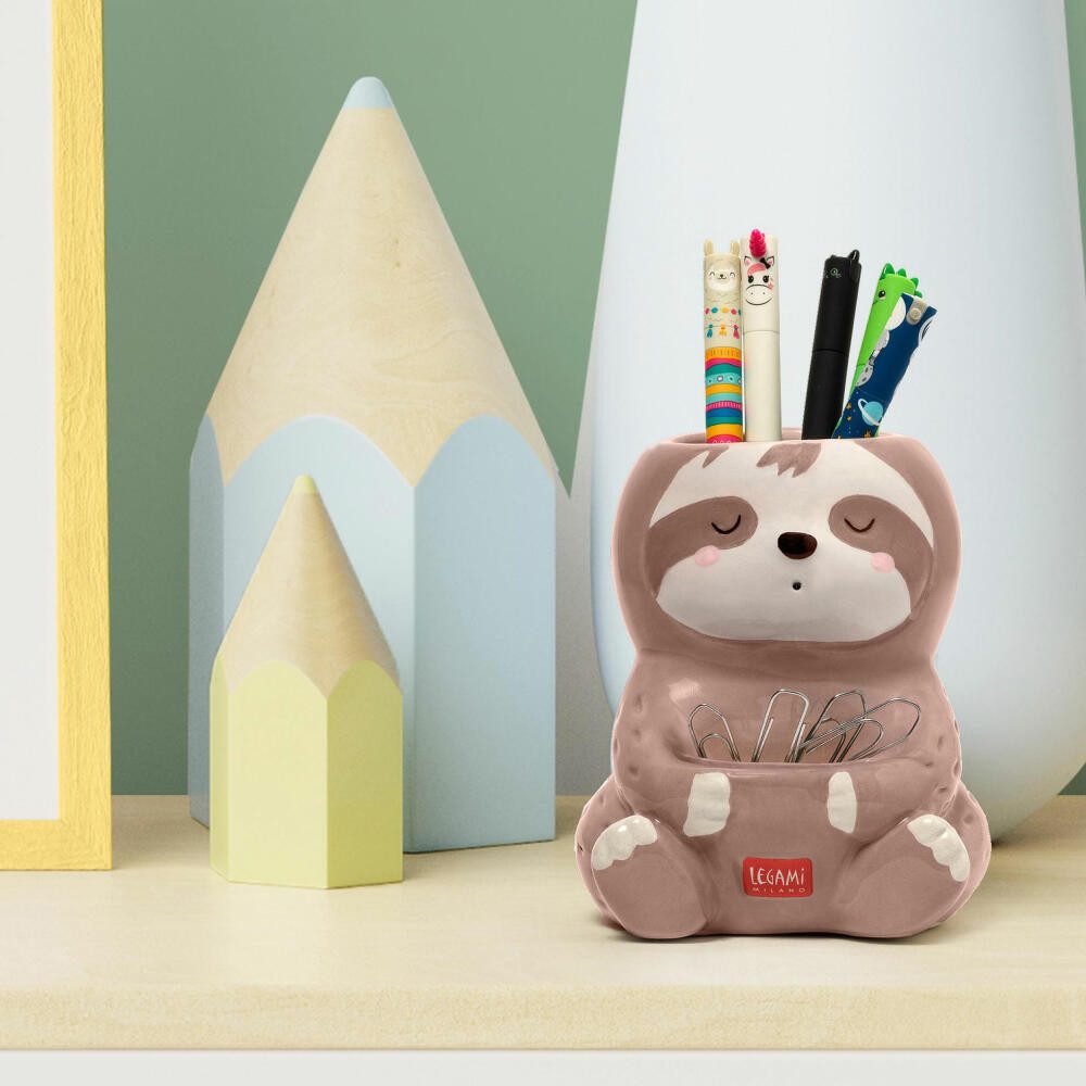 Legami Organizer Ceramic Pen Holder Desk Friends Sloth