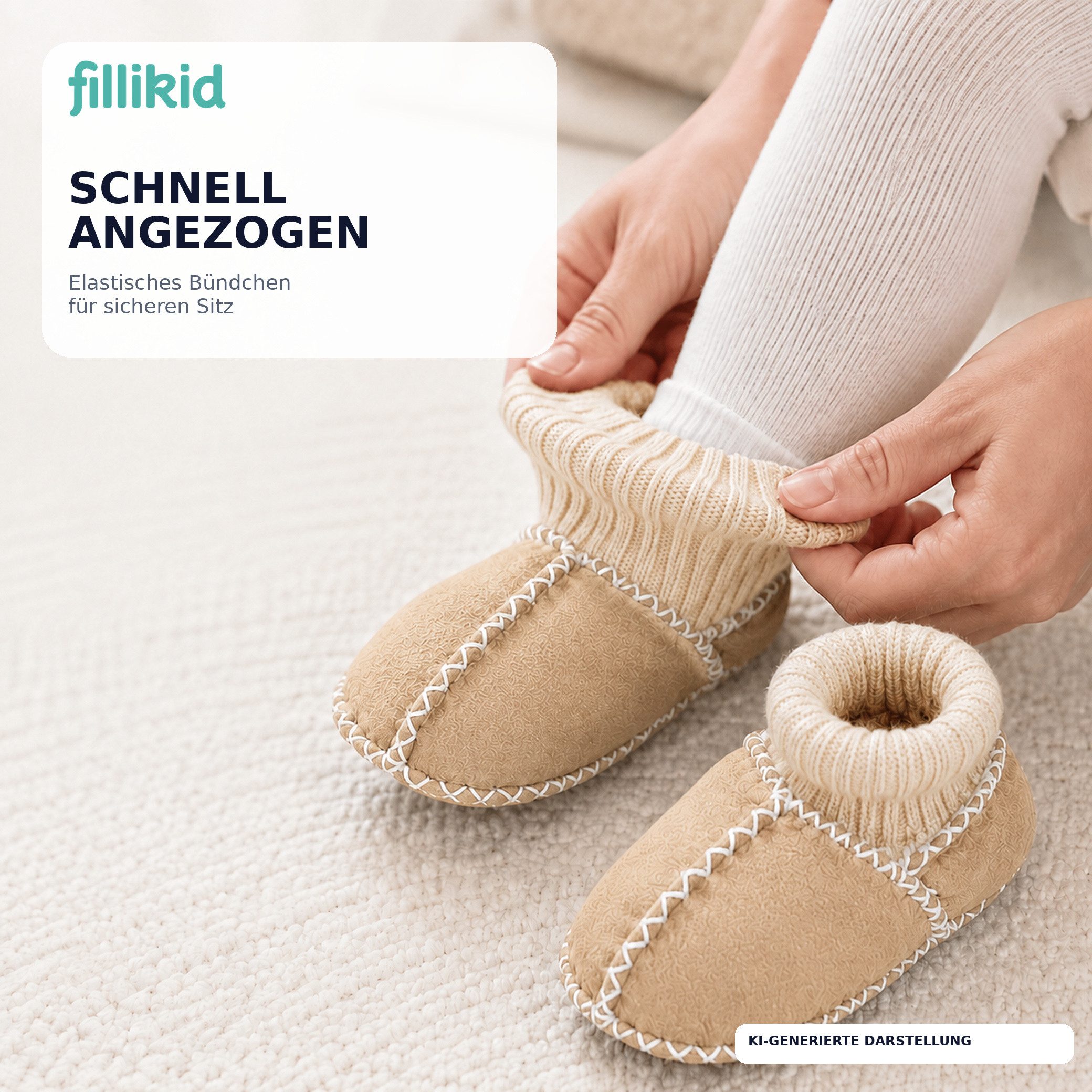 Fillikid Babylammfell Schuhe Exclusiv Babystiefel – Bild 5 von 5