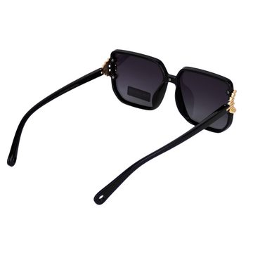 MIRROSI Monoscheibensonnenbrille Sonnenbrille Damen Polarisiert UV400 Schutz (inkl. 1x Brillenetui und 1x Brillentuch) Polarisiert Fliegerbrille Klassik Schwarz