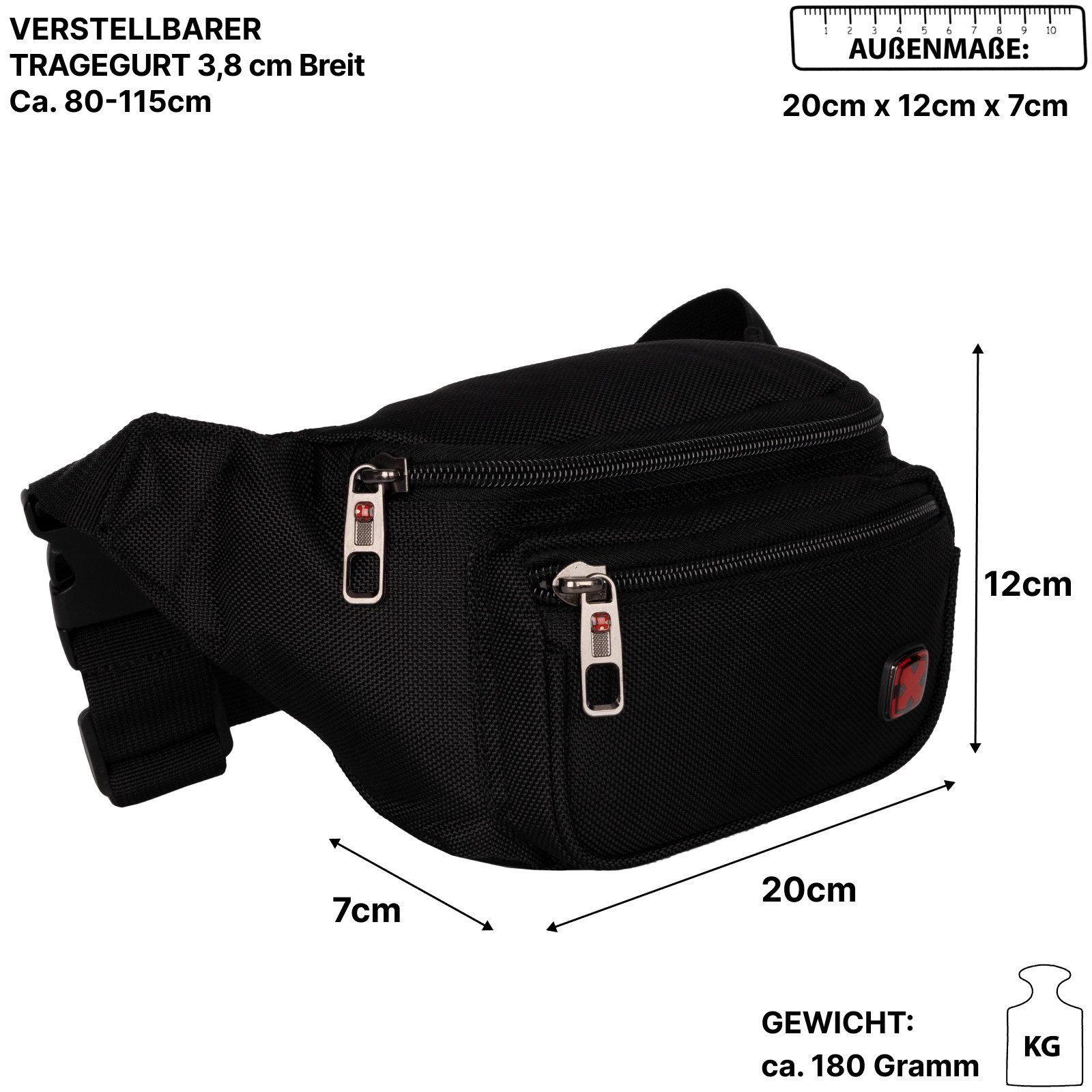 EAAKIE Gürteltasche Bauchtasche Gürteltasche Hüfttasche Umhängetasche Cross günstig online kaufen