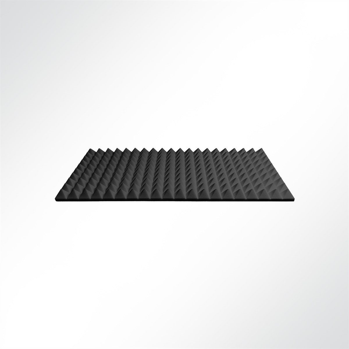Quiet Please Dämmplatte Basotect® Pyramidenschaum Noppenschaum schwarz Dark EcoBalanced 1000x5, (1-St), 1000 x 500 x 50 mm [L x B x H]