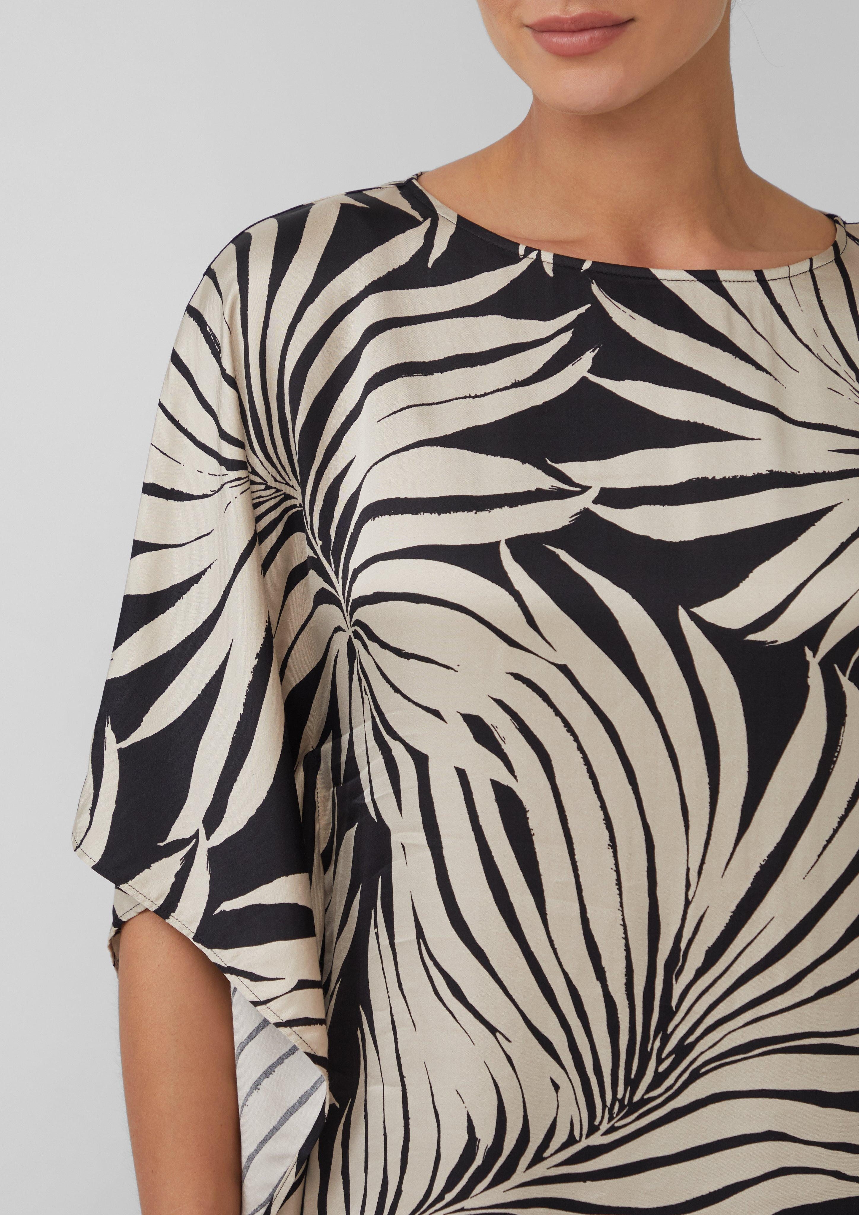 s.Oliver BLACK LABEL Langarmbluse Fließende Poncho-Bluse günstig online kaufen