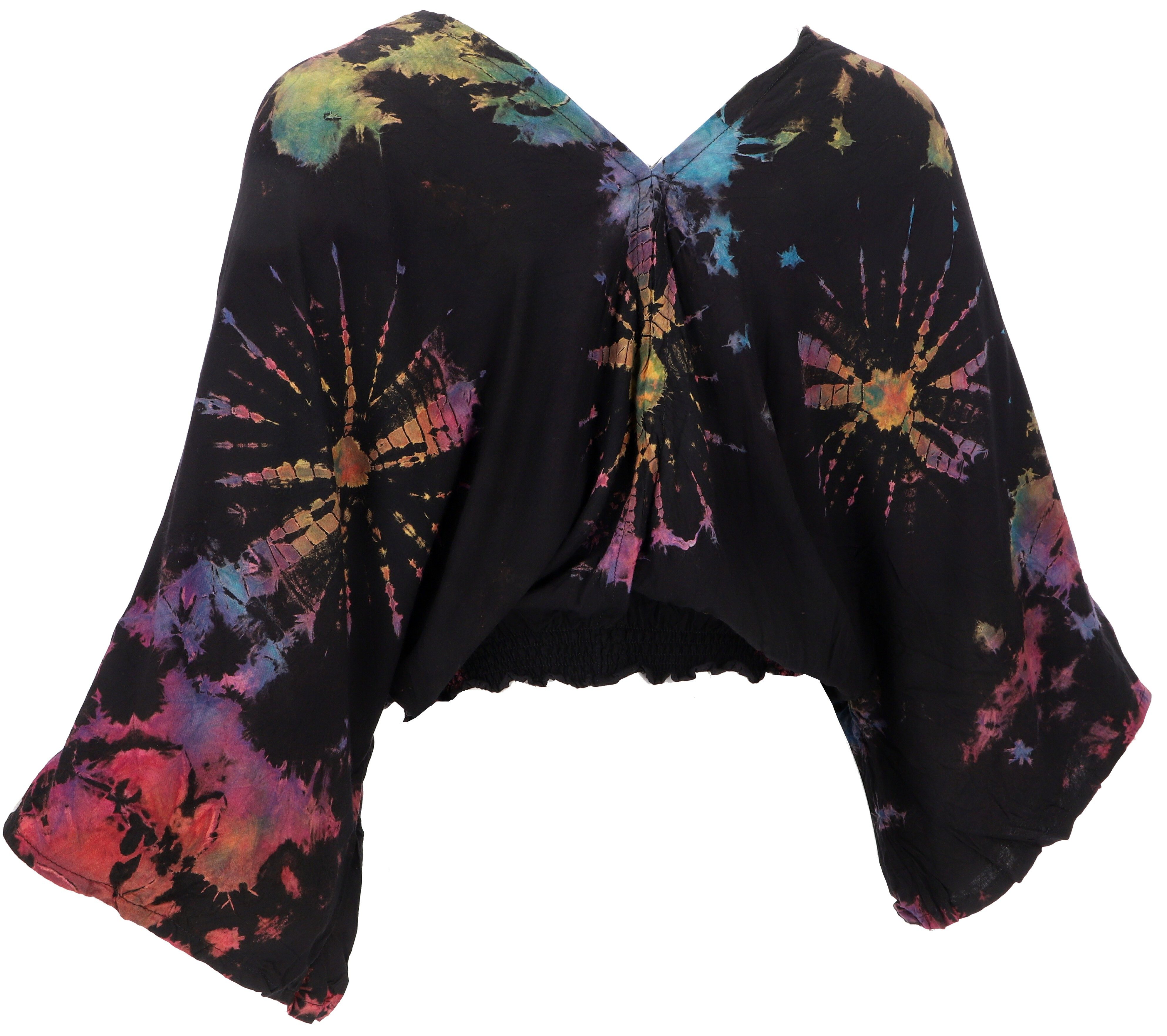 Guru-Shop Longbluse Luftige Batikbluse, Boho Sommerbluse günstig online kaufen