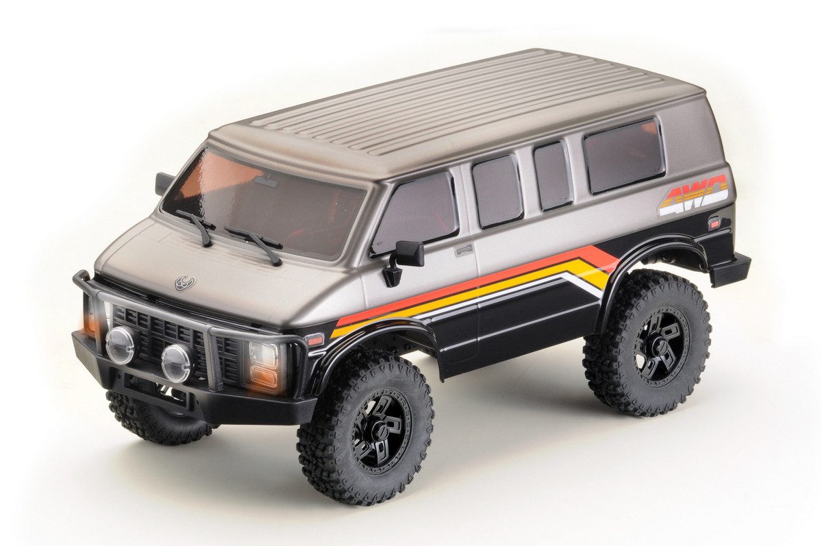 Absima RC-Auto 1:18 Elektro RC Modellauto Crawler Rock Van V2 (Set, Ready to Run), Kleine Maße - Großer In- und Outdoor Spaß