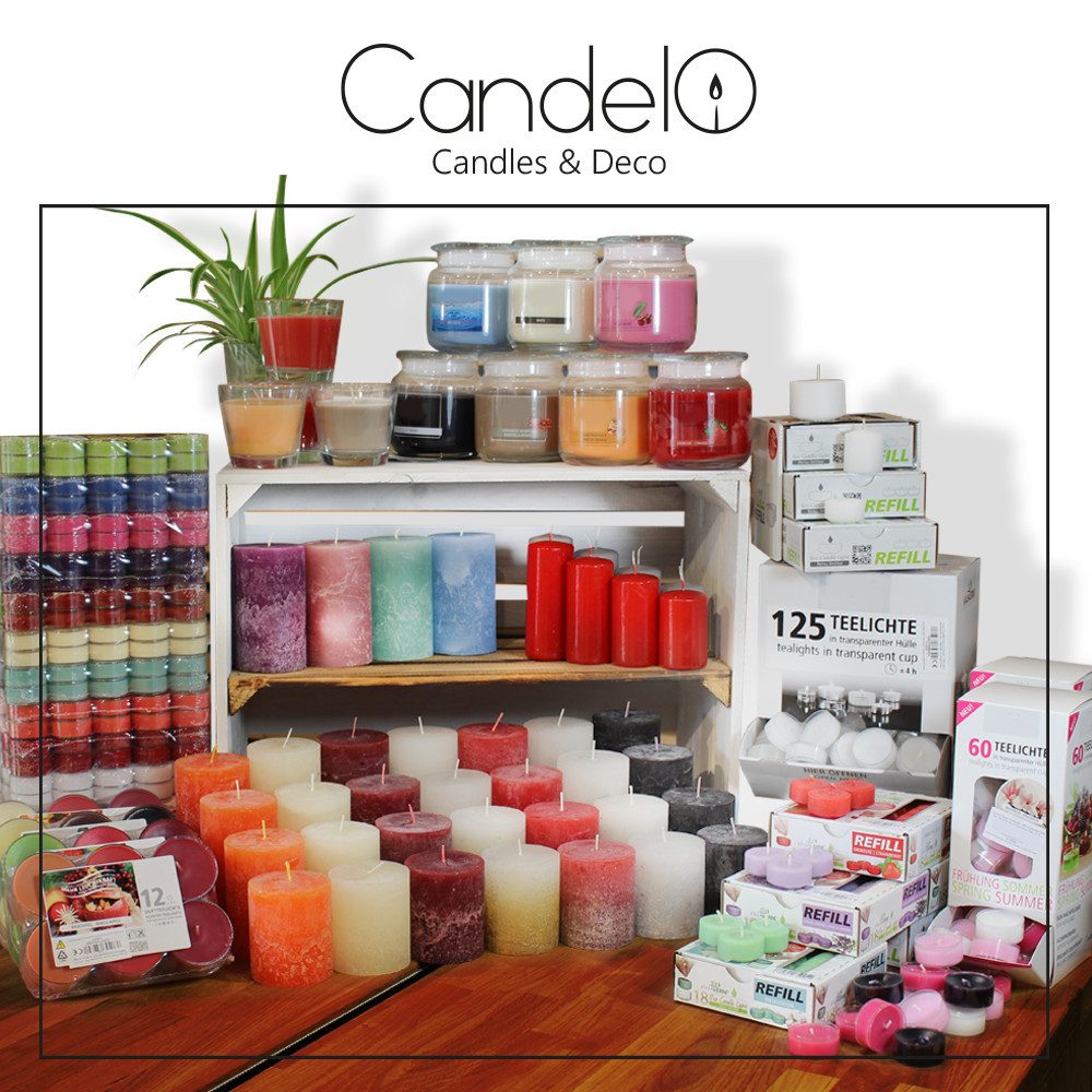 Candelo Teelicht 24er Set Duftteelichter Vanille - 4 Std Brenndauer - Creme günstig online kaufen