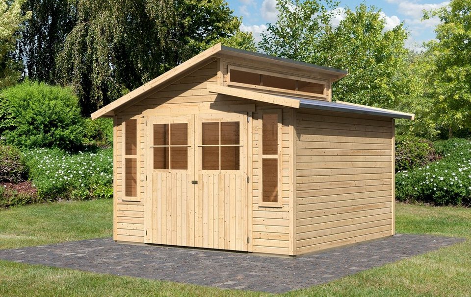 KARIBU Gartenhaus »Grauburg 7«, BxT 302x306 cm OTTO