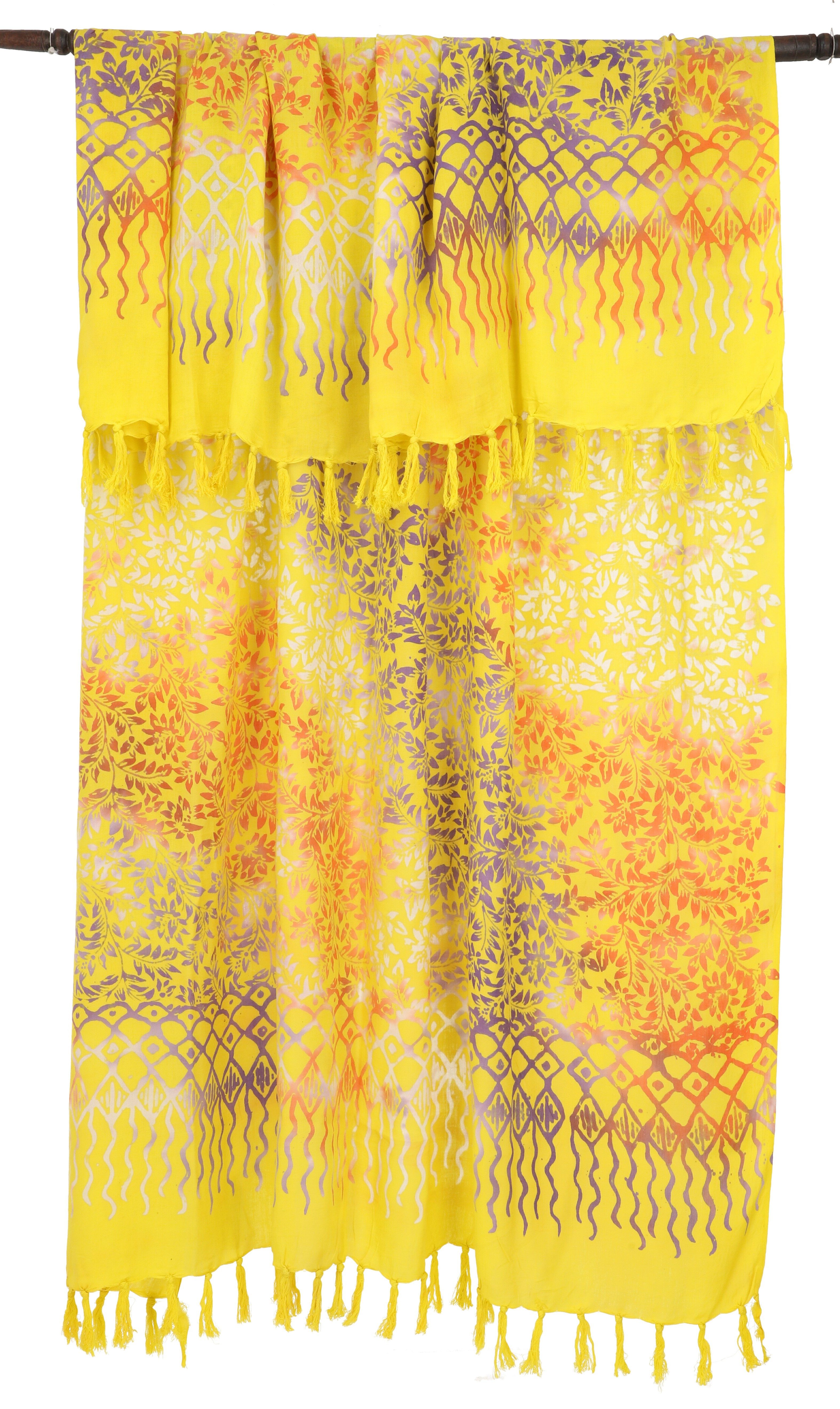 Guru-Shop Sarong Bali Sarong, Wandtuch, Wickelrock, Sarongkleid..