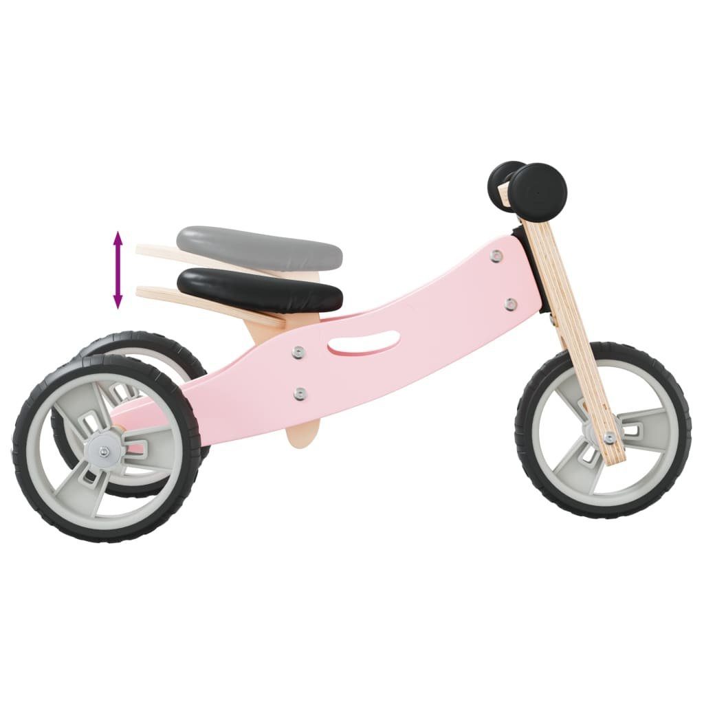 vidaXL Laufrad Laufrad für Kinder 2-in-1 Rosa