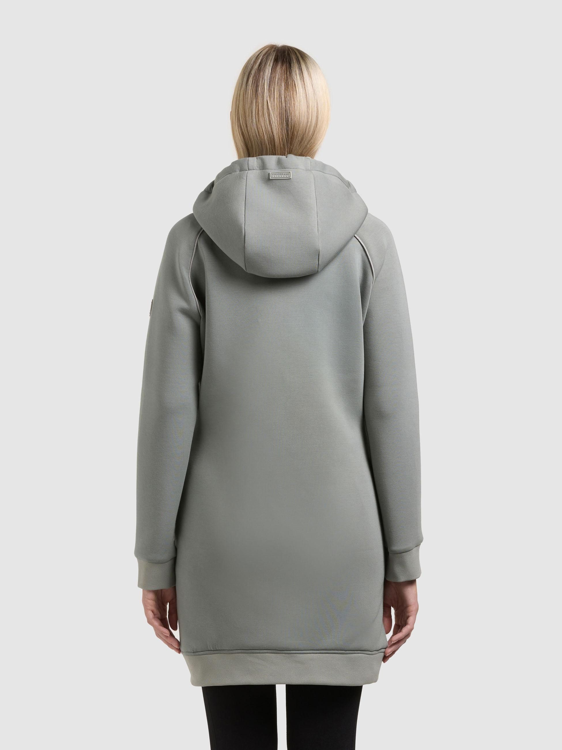khujo Kurzmantel Nora Materialmix-Mantel mit abnehmbarer kapuze