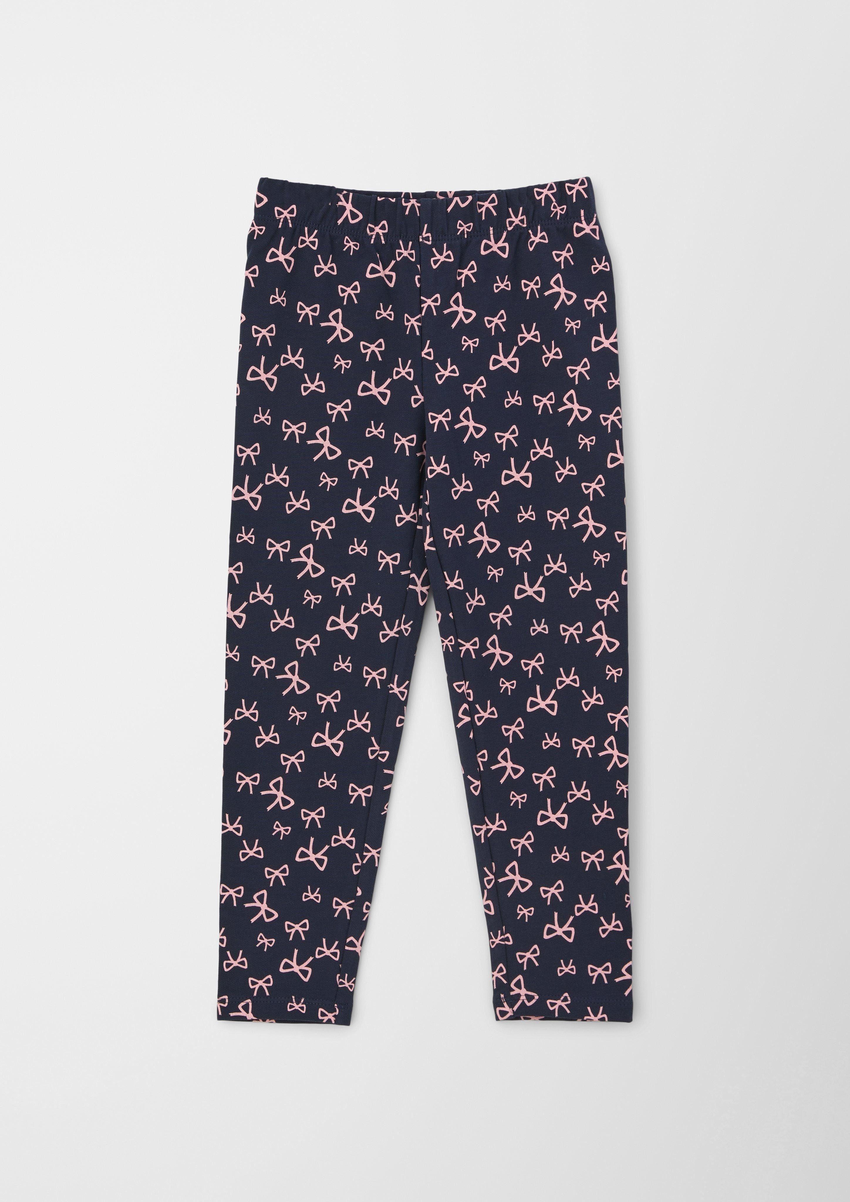 2024 Popularität explodiert s.Oliver Leggings Leggings mit Allover-Print navy