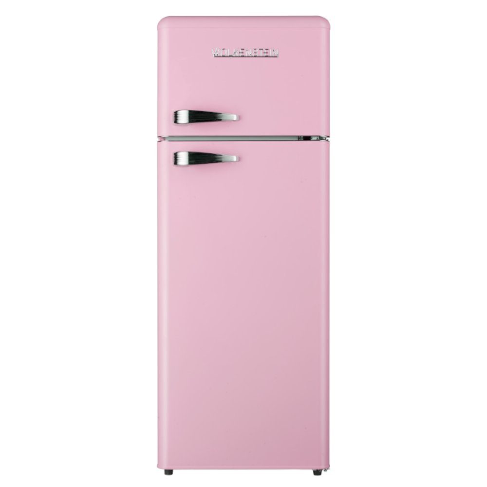 Wolkenstein Kühl-/Gefrierkombination GK212.4RT SP GK212.4RT SP, 145.6 cm hoch, 54.5 cm breit, 4-Sterne Gefrierfach, Vintage-Look, Farbe Pink
