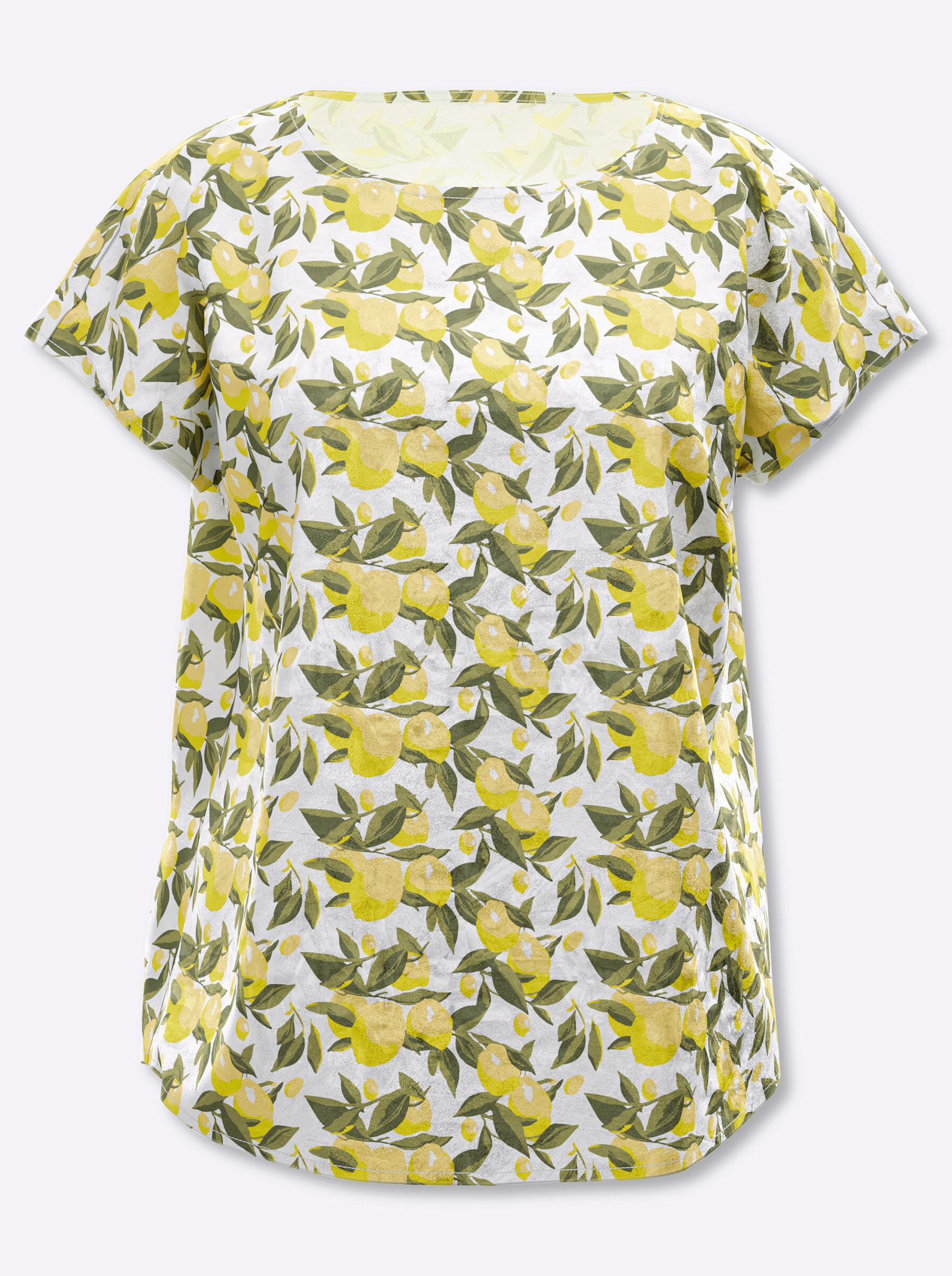 Klassische Bluse Tunika Kurzarm