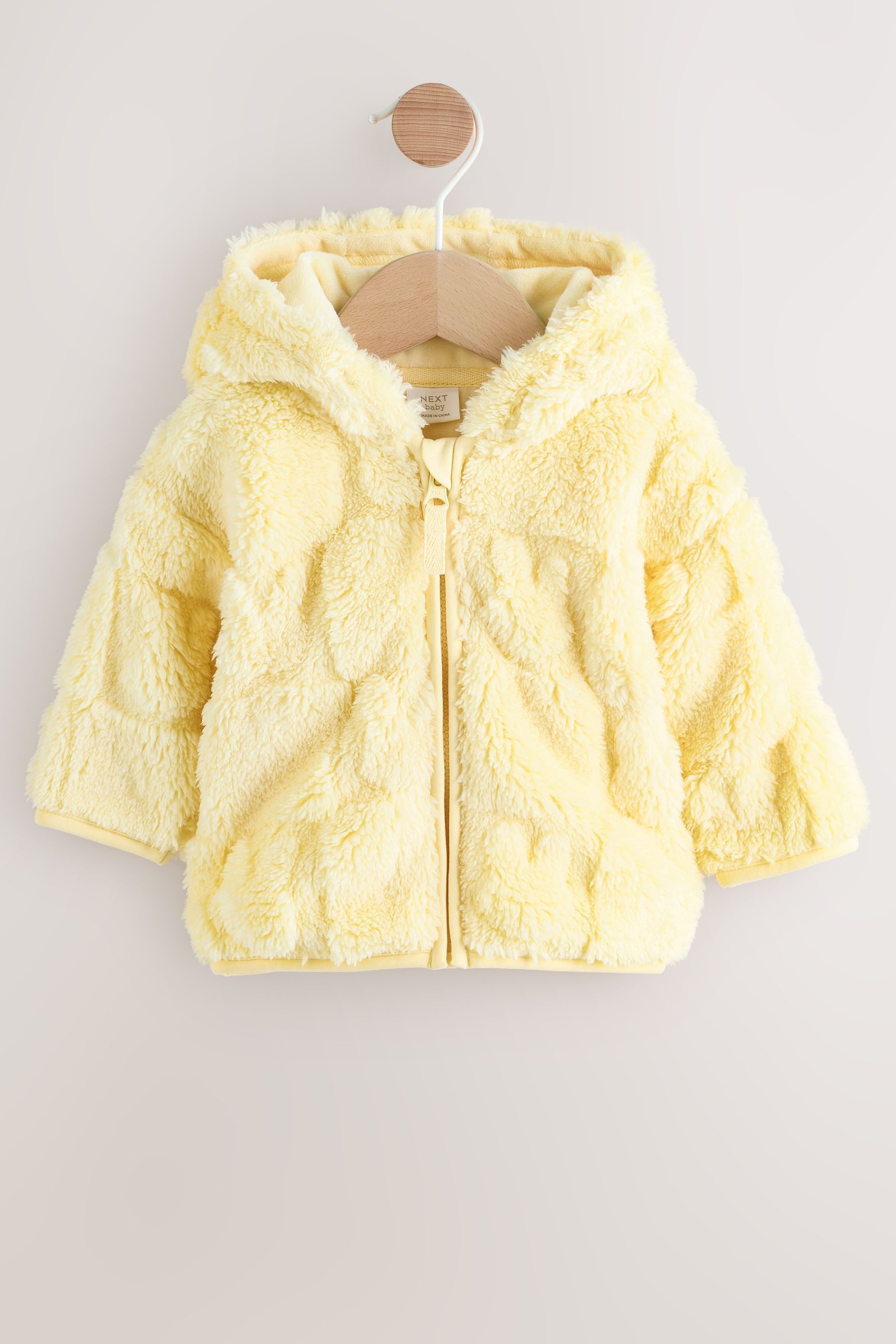 Next Kapuzenfleecejacke Baby Fleecejacke mit Reißverschluss und Kapuze (1-St)