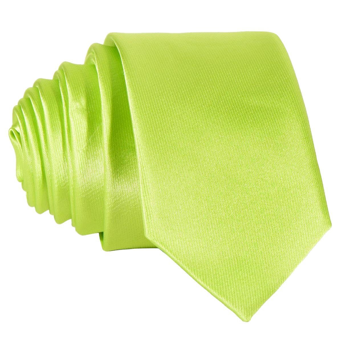 DonDon Krawatte schmale Krawatte 5 cm unifarben (Packung, 1-St., 1x Krawatte) matt, glänzend, gestreift, Seidenlook
