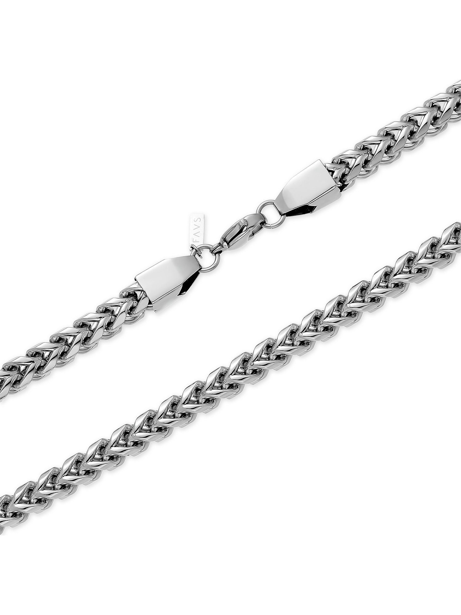 FAVS Collier FAVS Herren-Kette Edelstahl