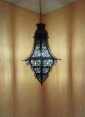 Marrakesch Orient & Mediterran Interior Deckenleuchte Orientalische Lampe Pendelleuchte Rostfarben Elmas