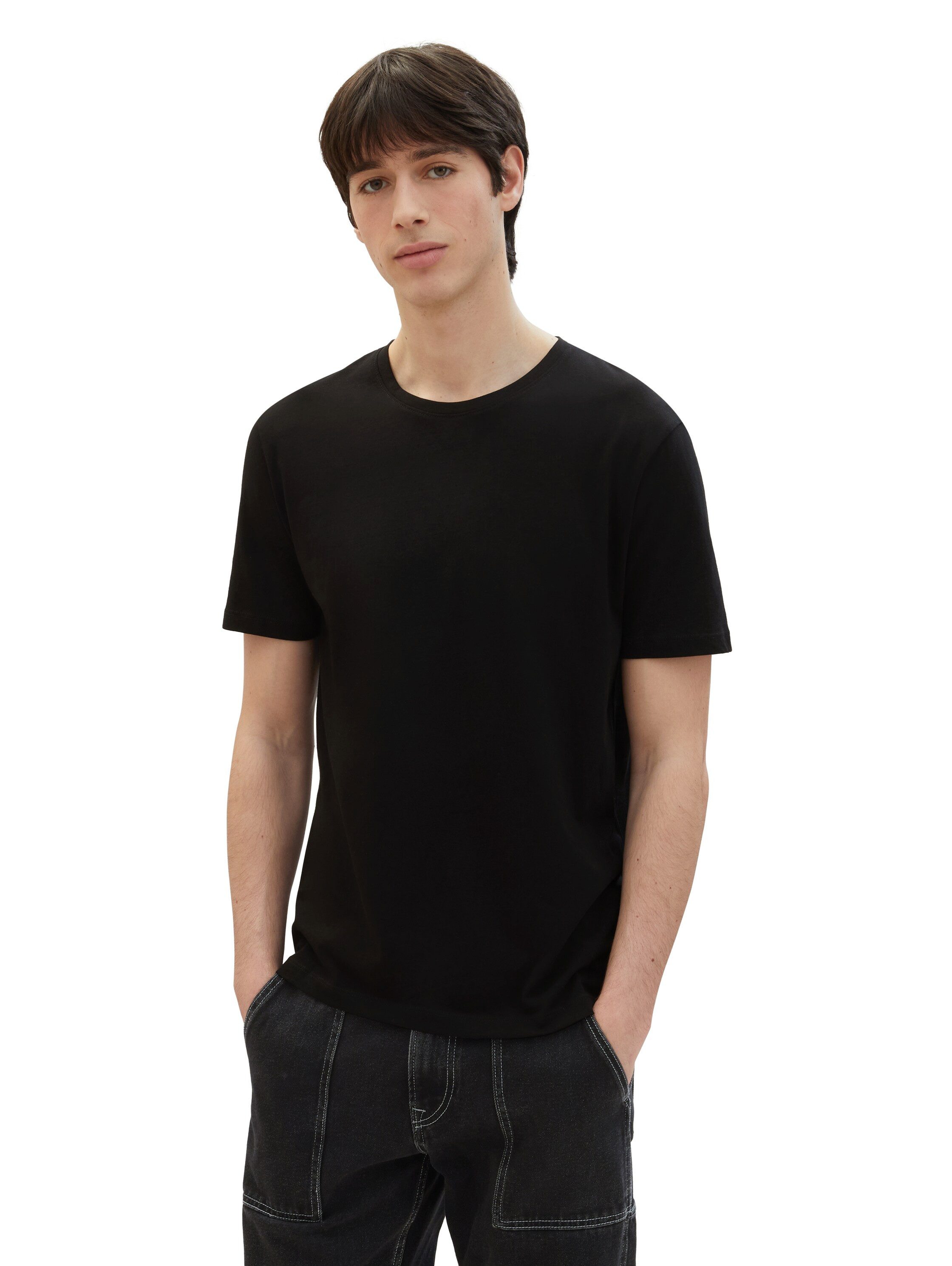 TOM TAILOR Denim T-Shirt (Packung, 3-tlg)