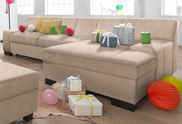 DOMO collection Ecksofa »Norma«, wahlweise mit Bettfunktion