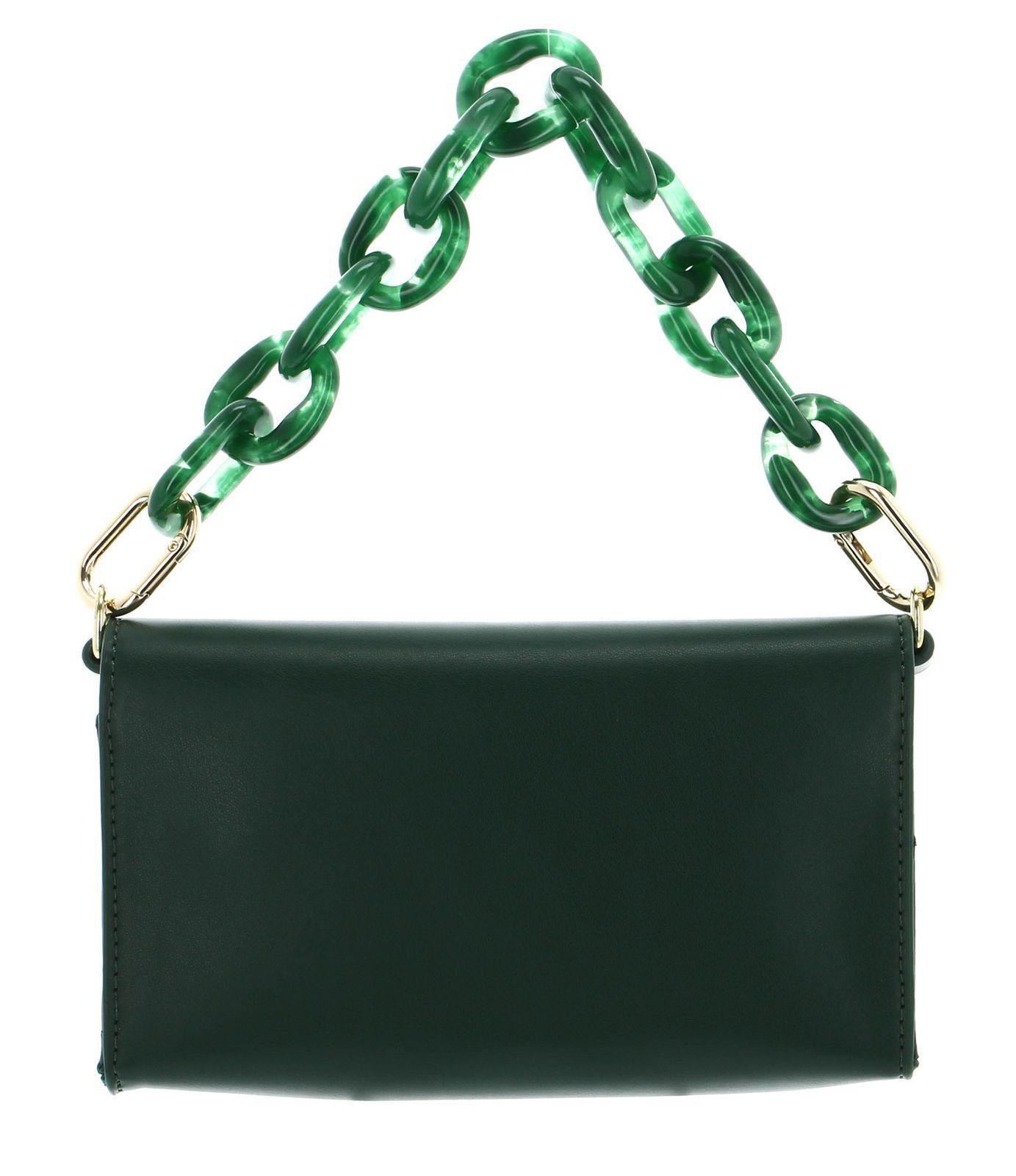 / Manufaktur Malachite Seidenfelt Green Herrvik Gold Handtasche