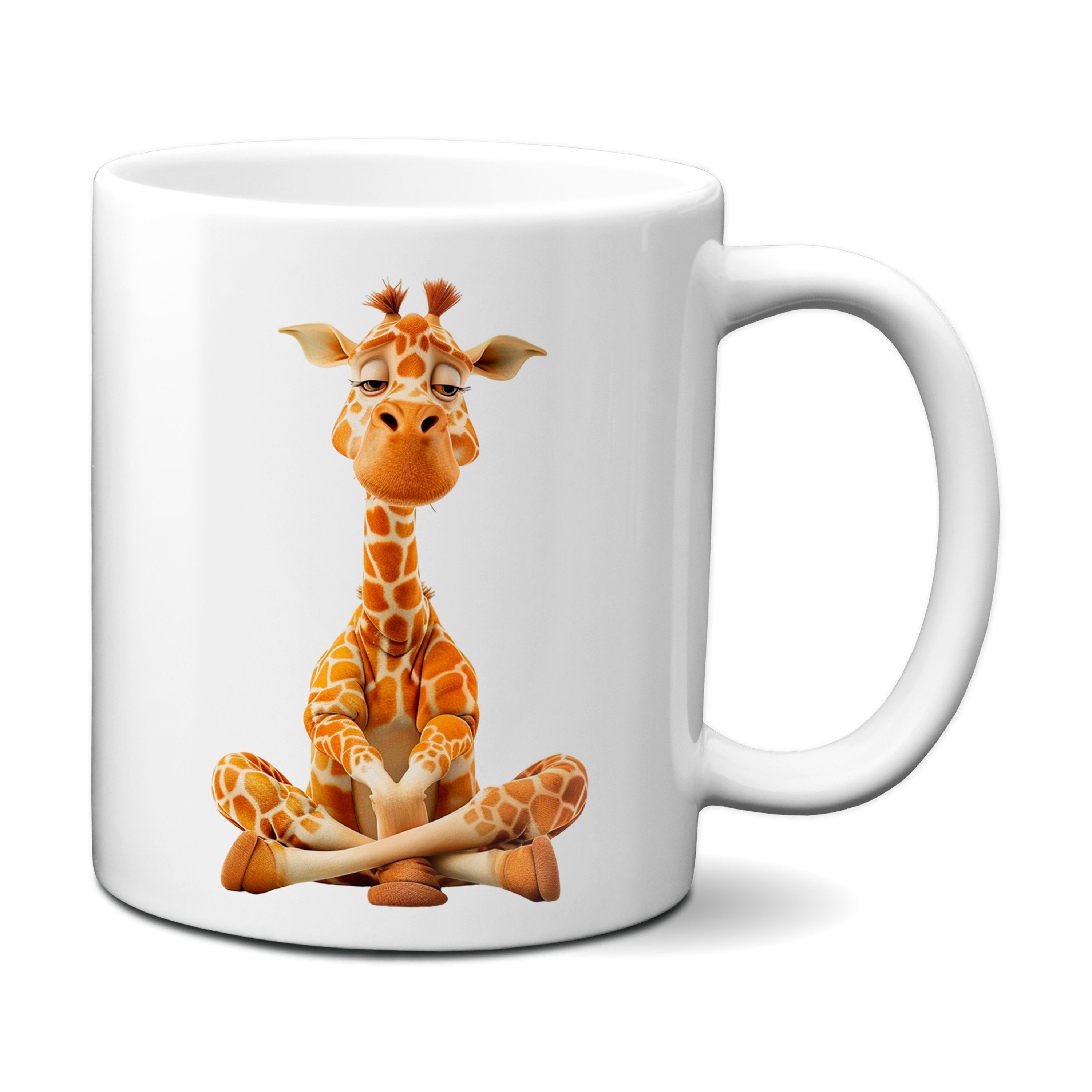 TASSENKING Tasse, Süße Giraffe mit entspanntem Blick