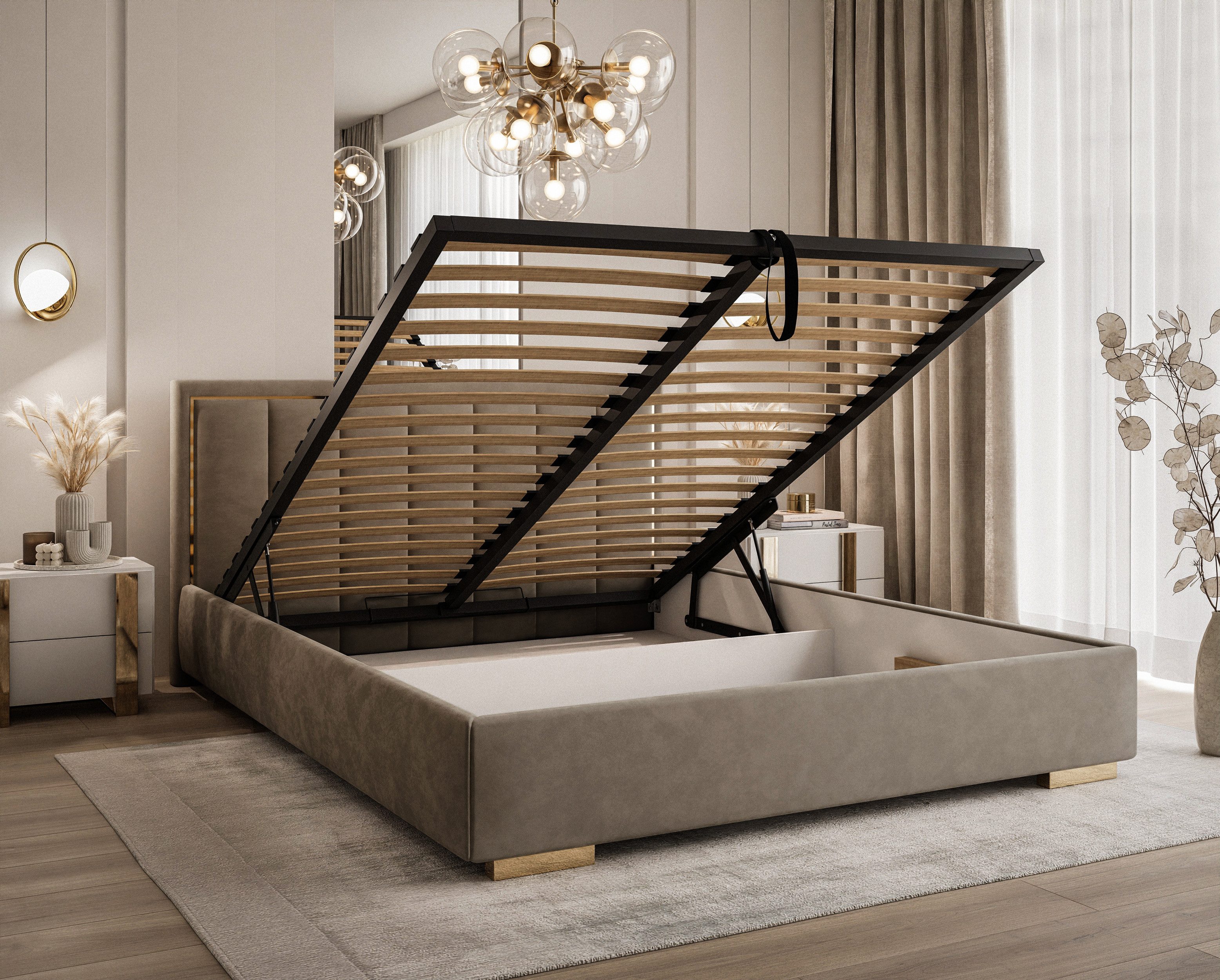 Lookway Polsterbett AURELIA mit Bettkasten und günstig online kaufen