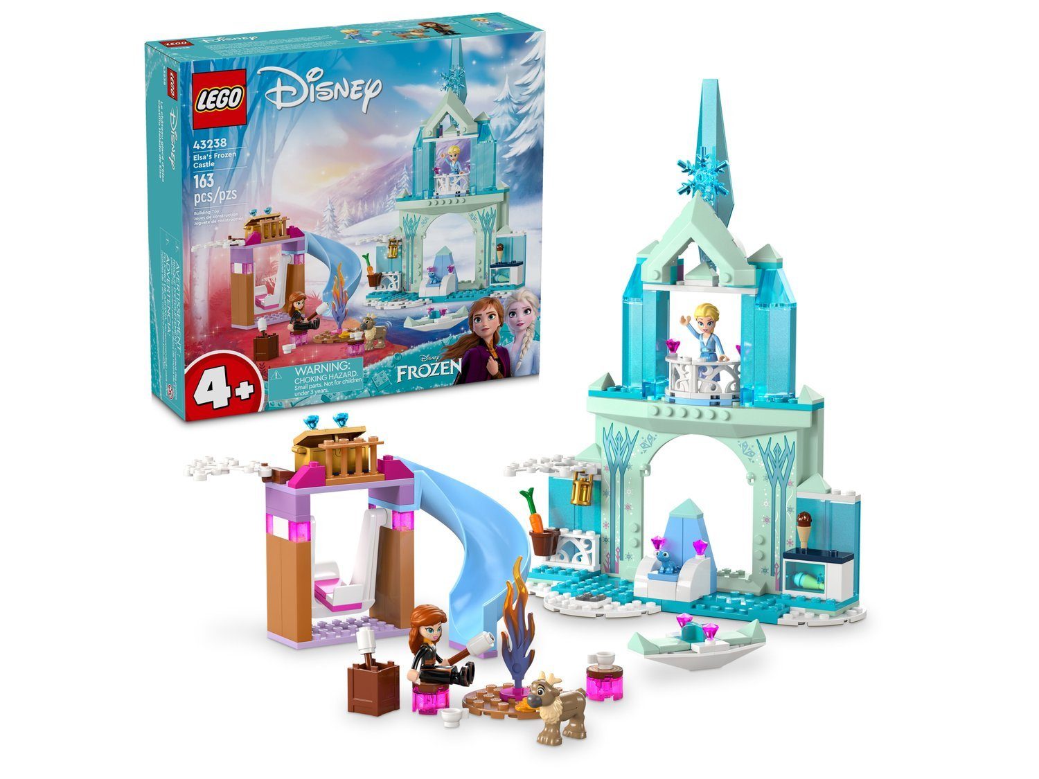 LEGO® Disney 43238 Elsas Eispalast Spielbausteine, (Set, 163 St., Set) günstig online kaufen
