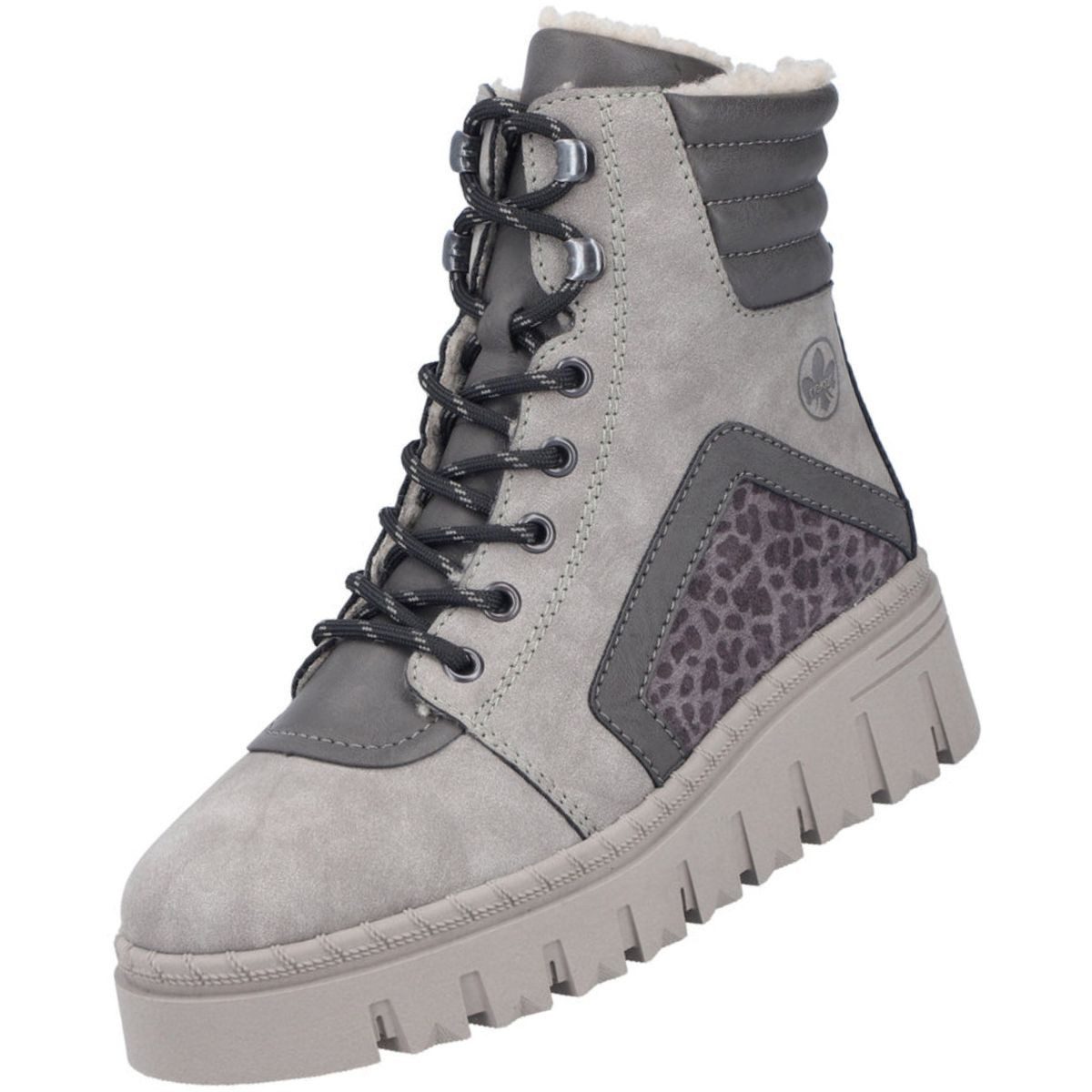 Rieker Z8904-40 Stiefelette Sneaker-Boot mit markanter Plateausohle