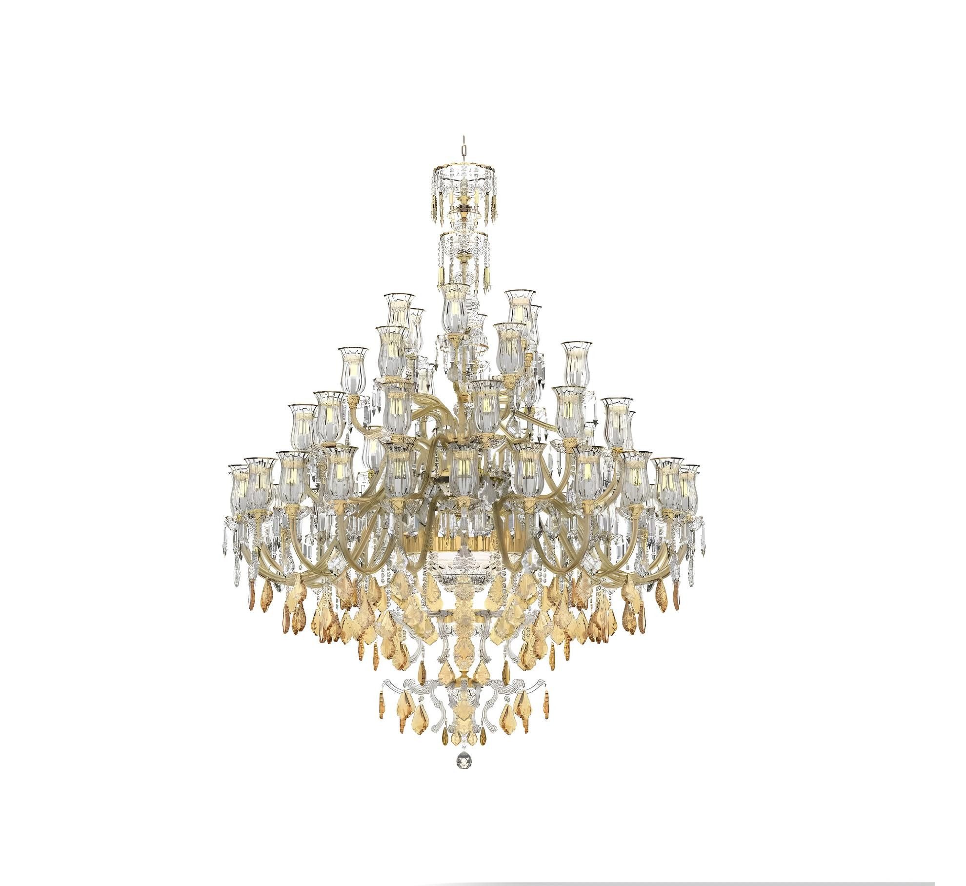 JVmoebel Kronleuchter Eleganter Pendelleuchter aus Kristall für stilvolles Wohnen, Keine Funktionen, Leuchtmittel wechselbar, Made in Europa