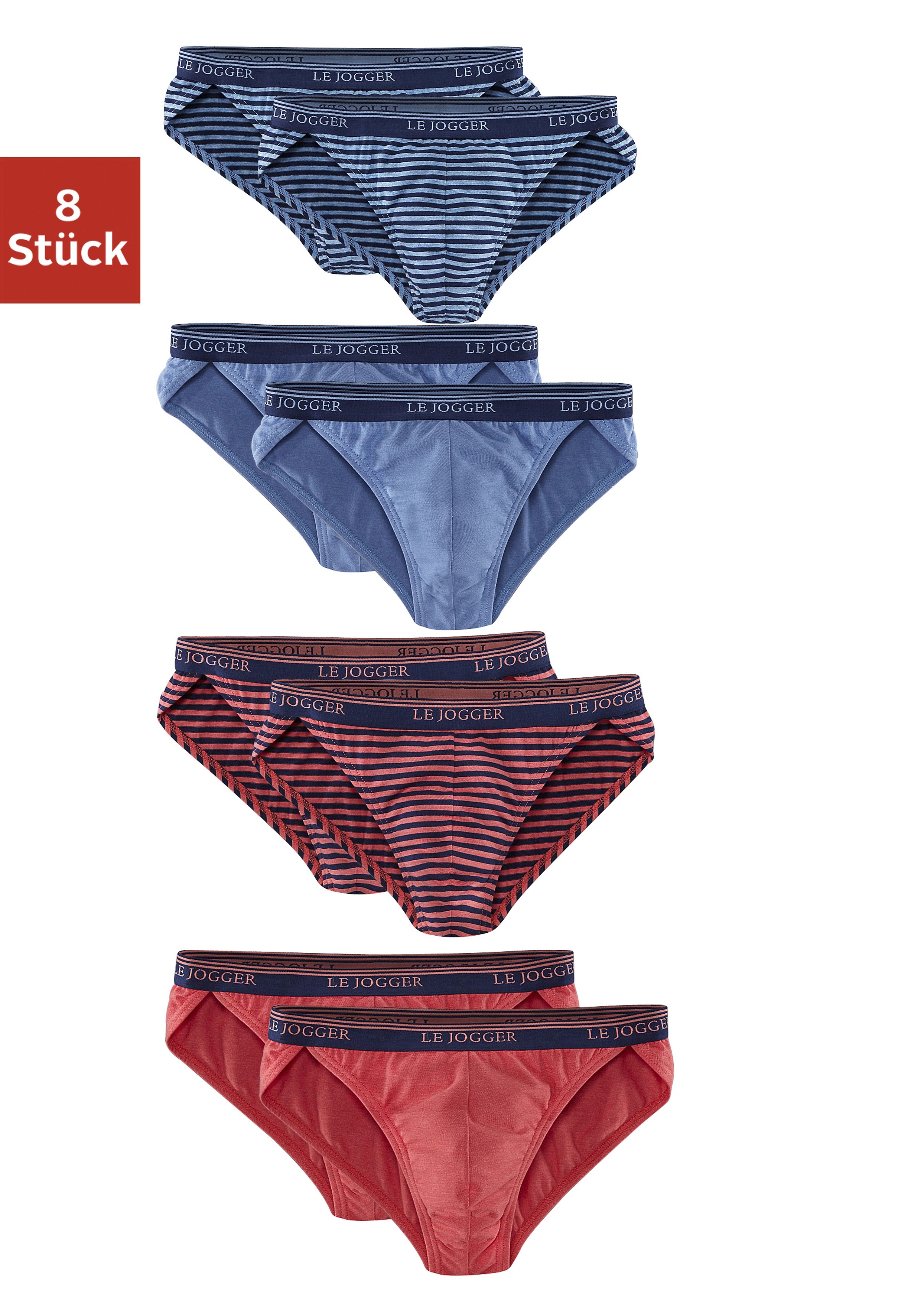 Le Jogger, Tangaslip (8 Stück), aus elastischer Qualität in schönen