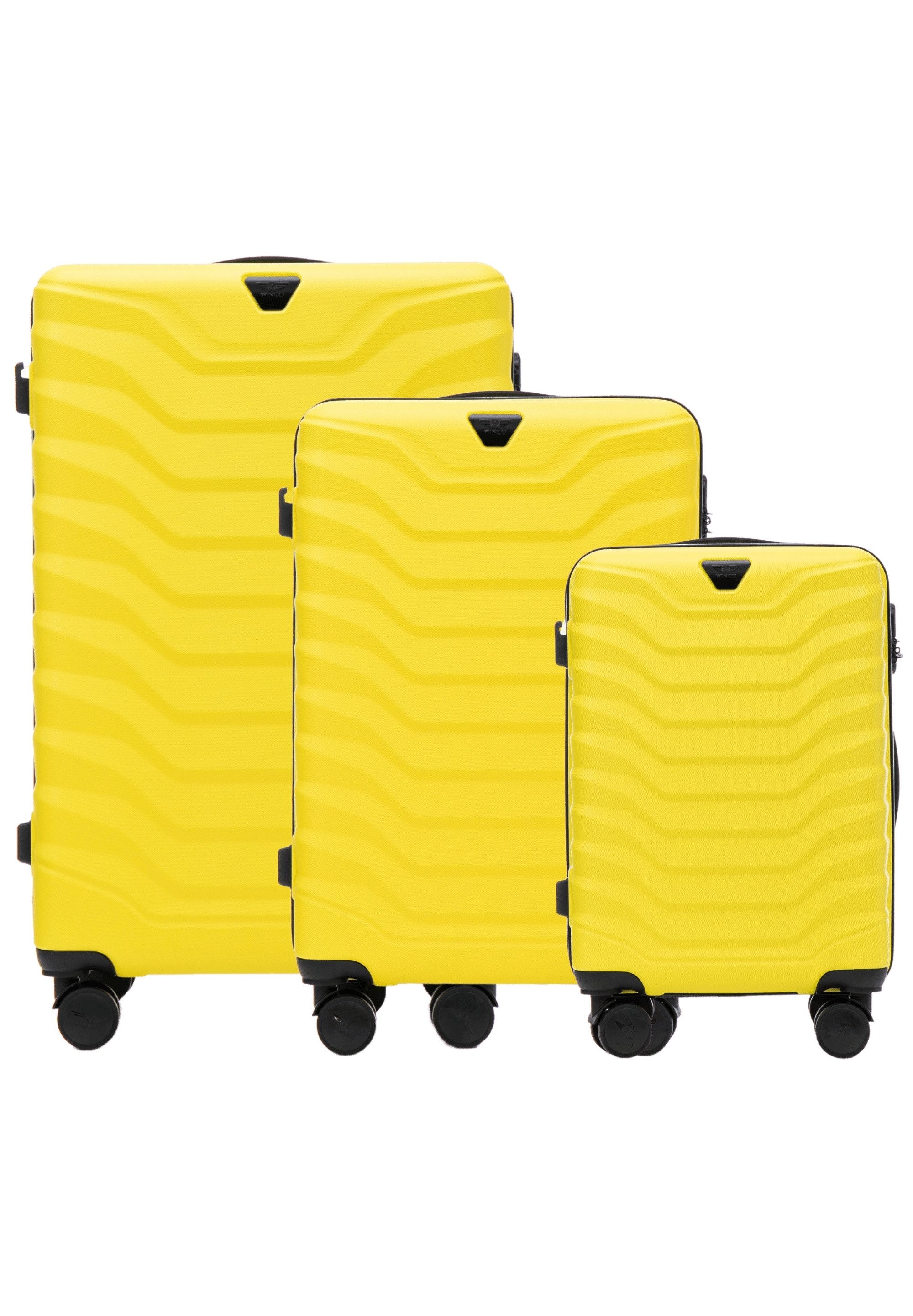 WINGS Trolleyset PEAFOWL, 4 Rollen, Familienreise, Koffer-Set, Reiselösung, Mehrteilig, Langstrecke