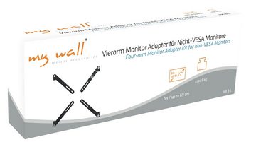 my wall HA6L Monitor-Halterung, (Packung, 1-teilig, Vierarm Monitor Adapter für Nicht-VESA Monitore)