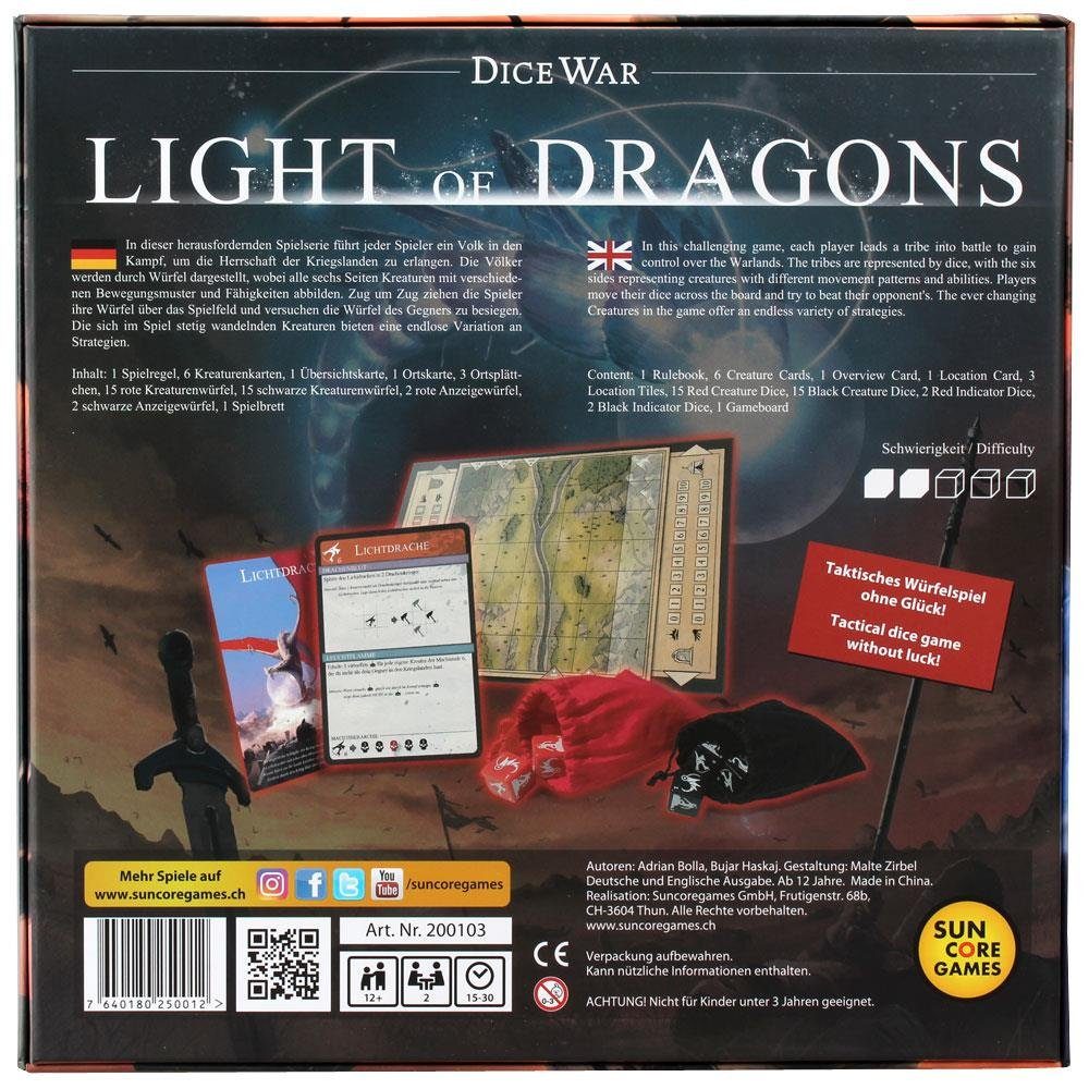 Suncoregames Spiel DiceWar - Light of Dragons Grundspiel