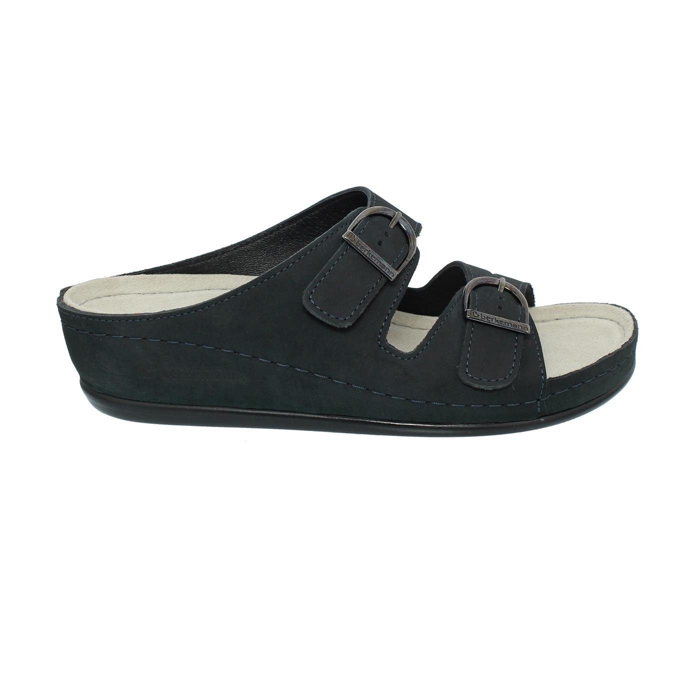 BERKEMANN Berkemann LÜNEBURG Pantolette, Nubuk, dunkelblau, Weite E-H 00742 günstig online kaufen