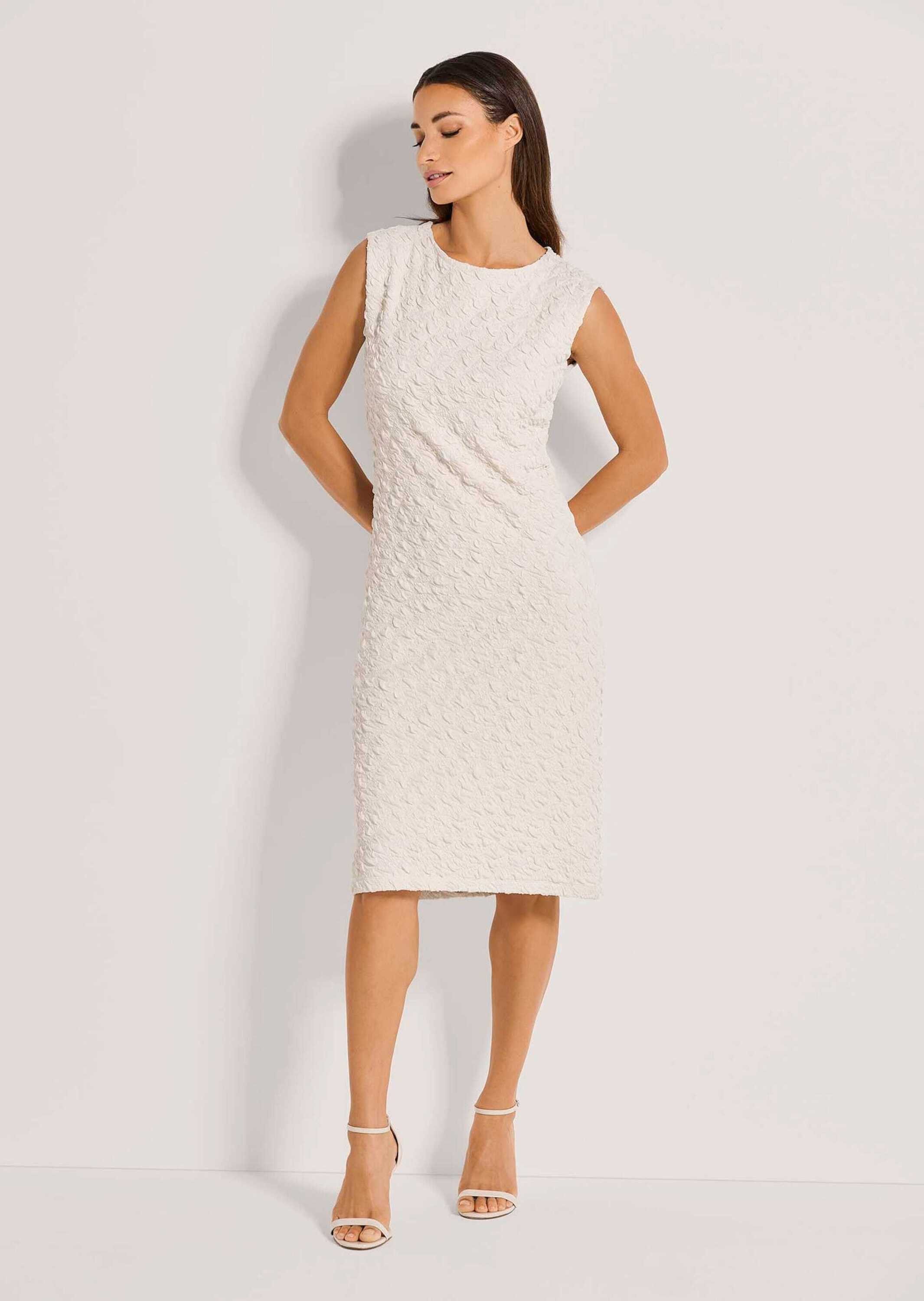 MADELEINE Midikleid Elegantes ärmelloses Kleid mit Struktur Strukturqualitä günstig online kaufen