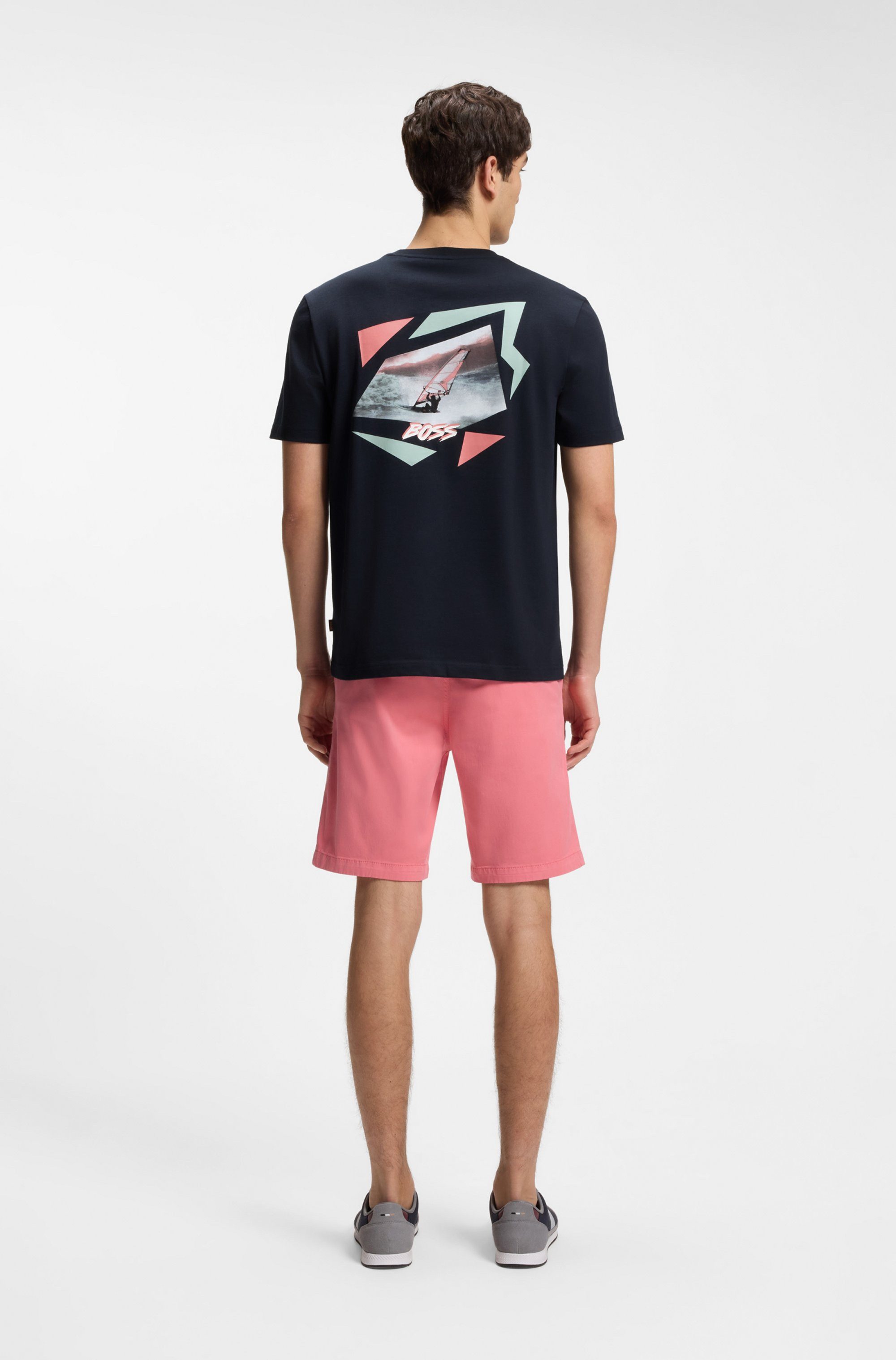 BOSS ORANGE T-Shirt Rückendruck, Relaxed Fit, reine Baumwolle – Bild 3 von 5