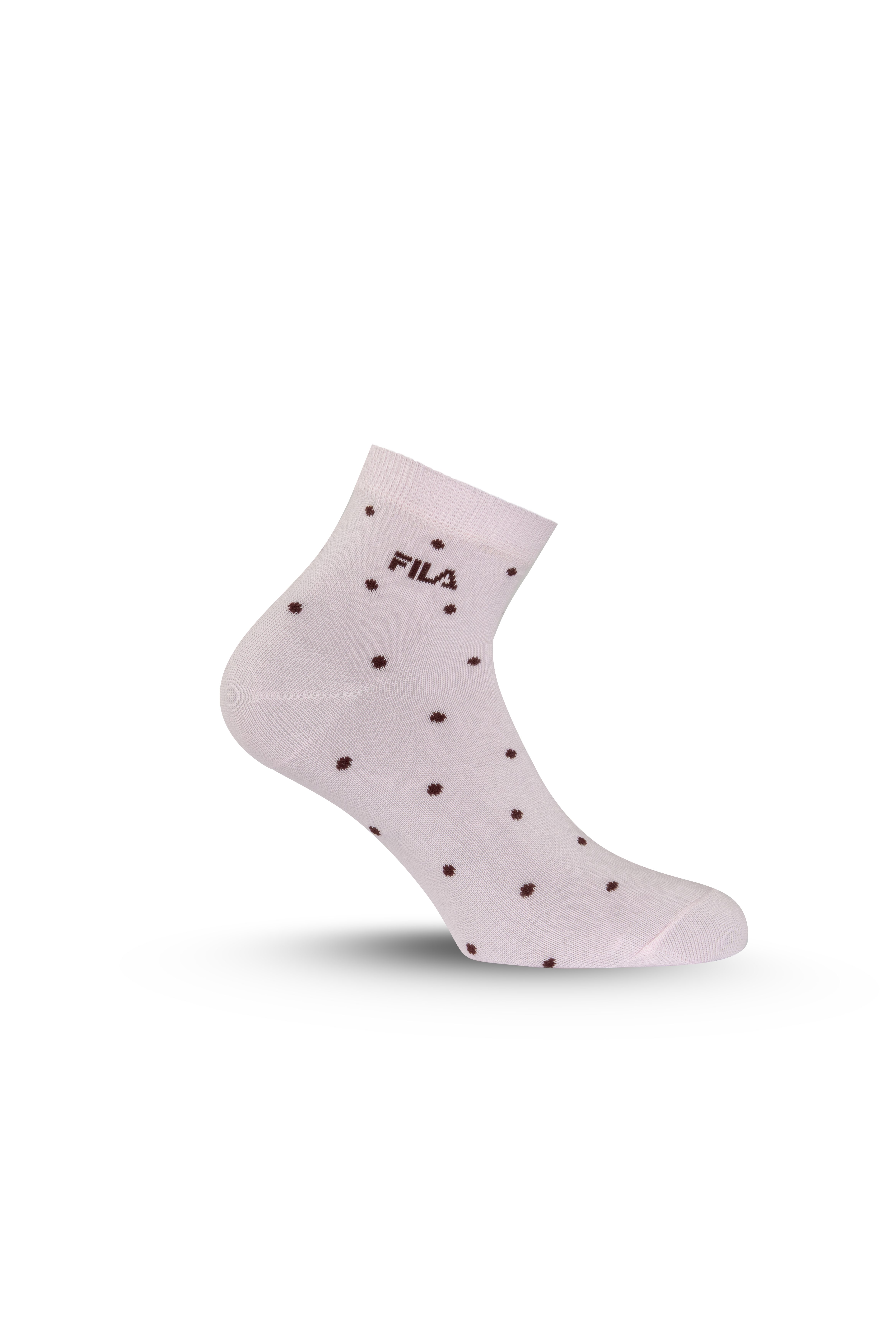 Fila Kurzsocken (6 Paar) mit schmalem Rippenbündchen, gepunktet, Cotton-Mix – Bild 4 von 5
